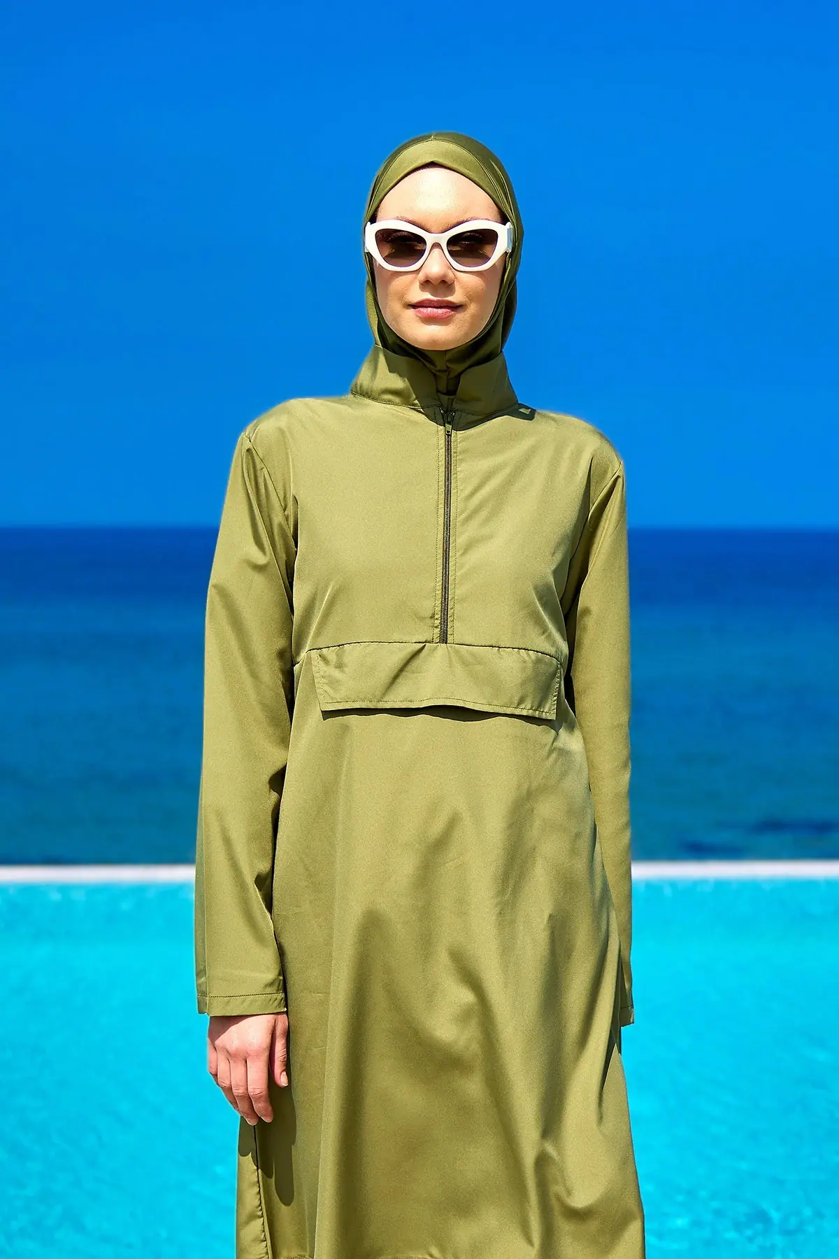 Andalus Green Full Coverage Burkini Set for Women A2503-5, photo 4