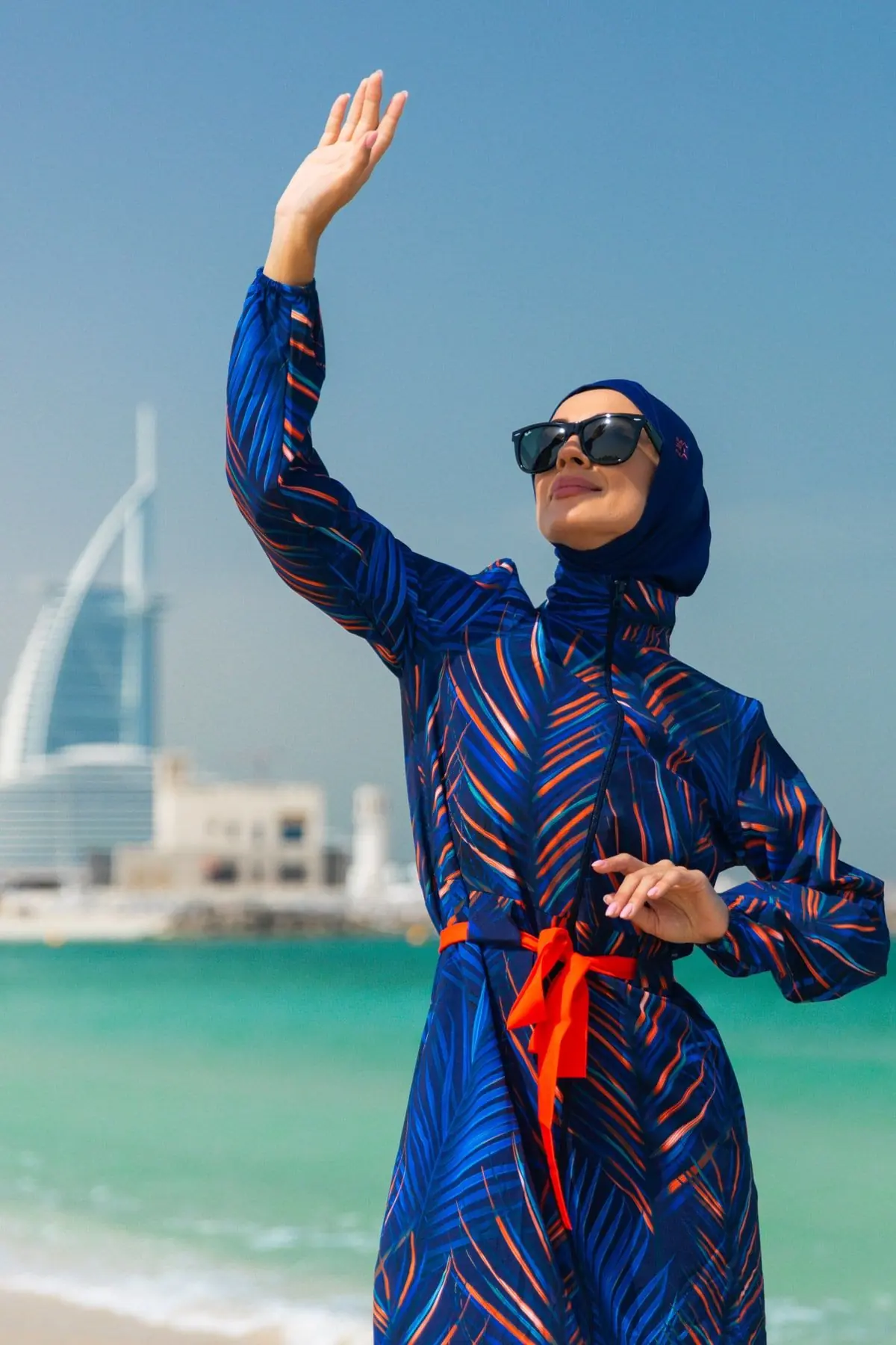 Woven Navy Burkini Modest Swimwear M2305, photo 2