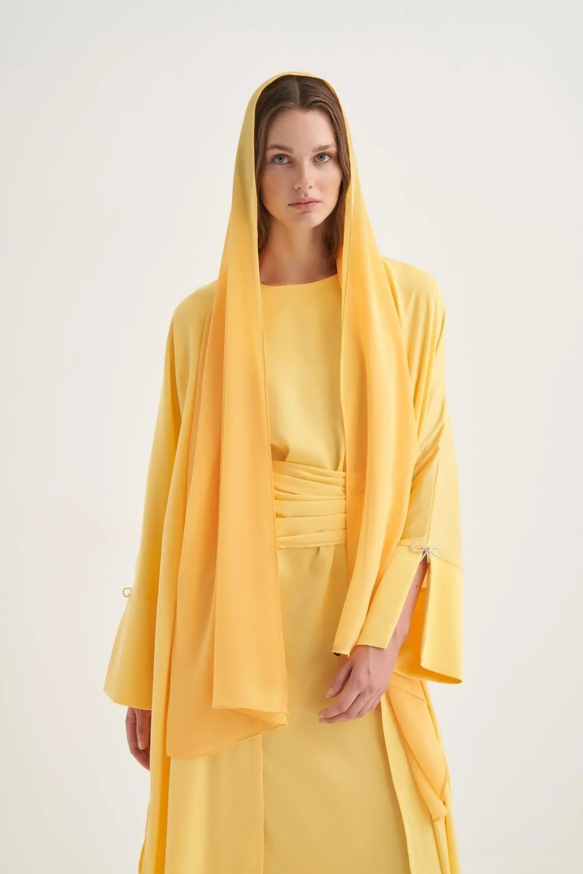 Mira Abaya Set – Yellow, photo 2