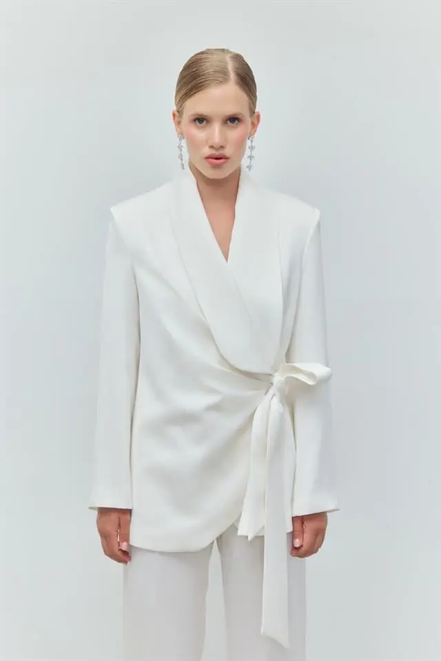 Pure Elegance Silk Set — White, photo 3