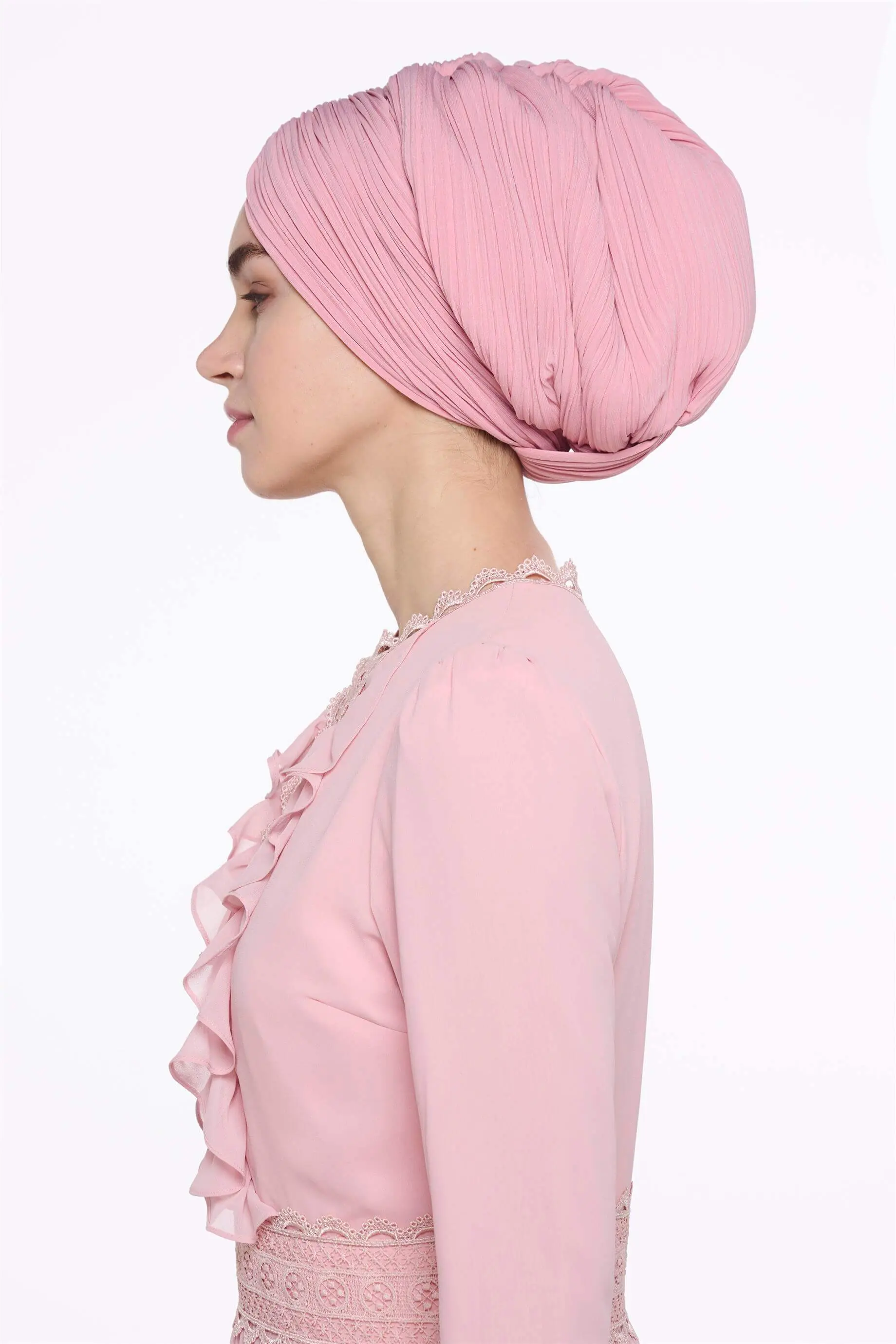 ÇAPRAZ BAĞLAMALI BONE Pembe, photo 3
