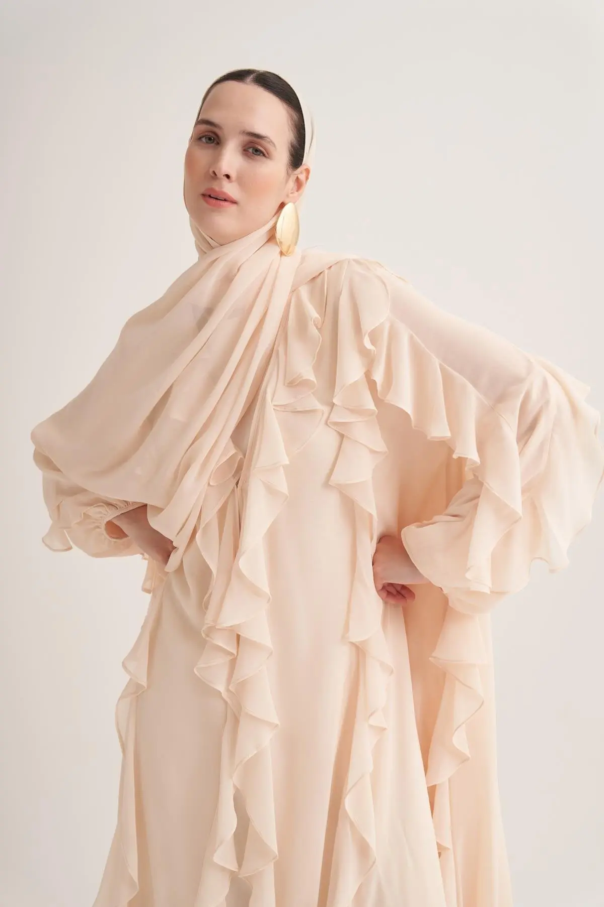 Lola Abaya & Scarf – Light Yellow, photo 2