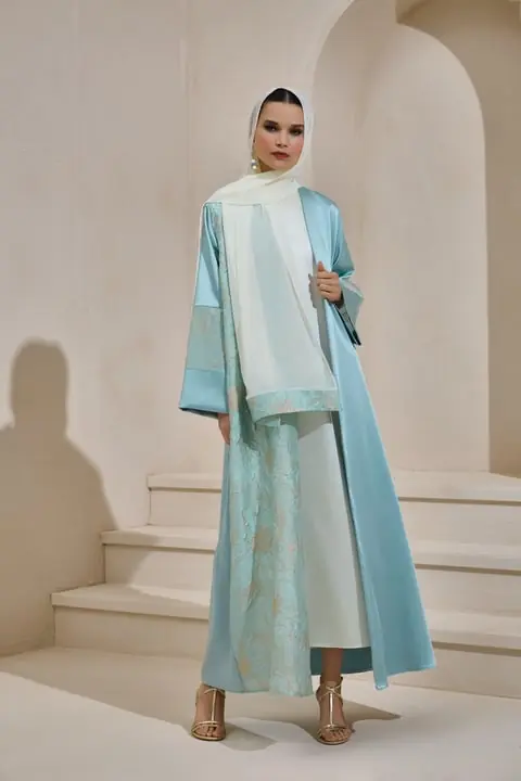 Vera Abaya Set Mint Green, photo 2