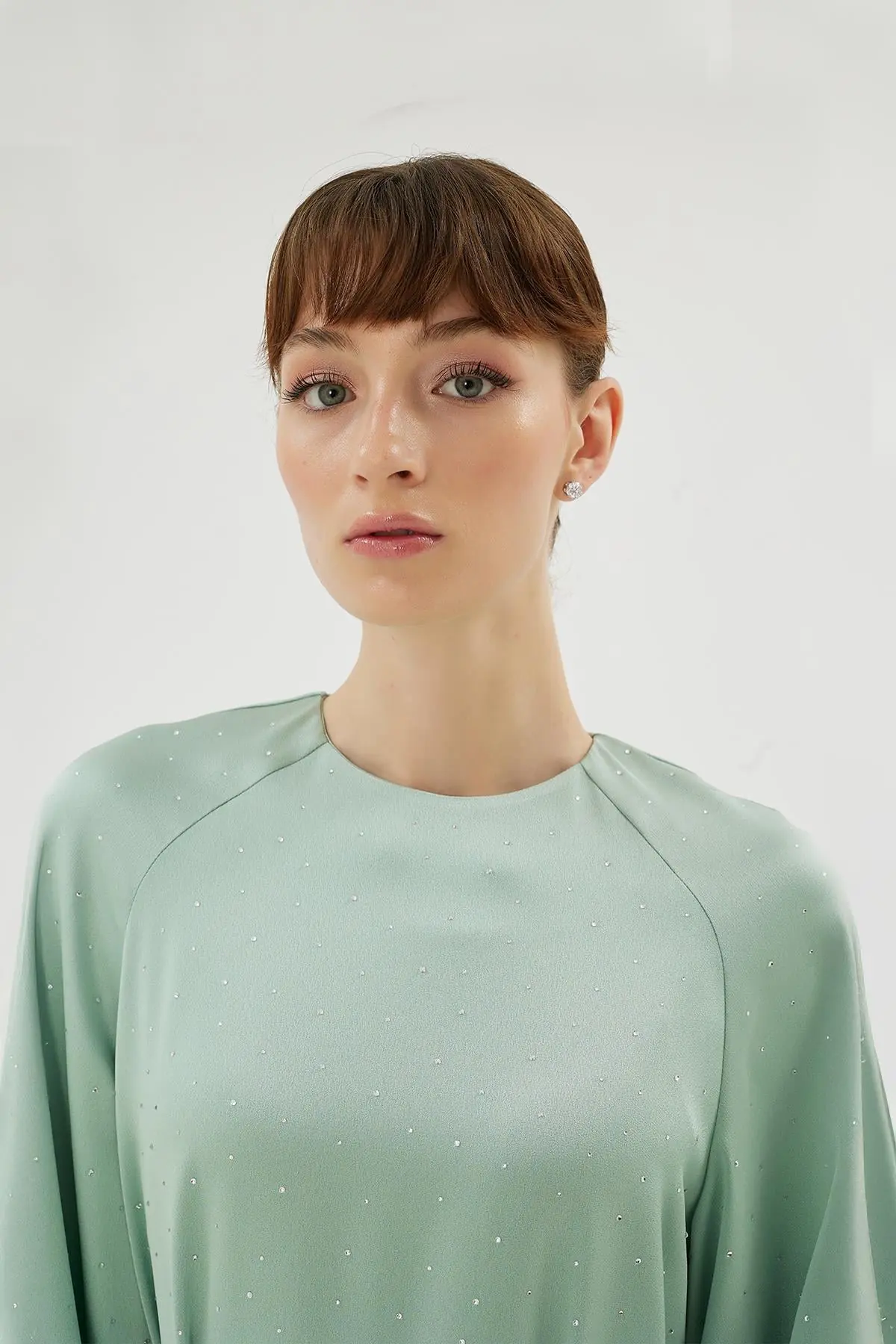 Eliza Embellished Dress – Light Green, photo 4