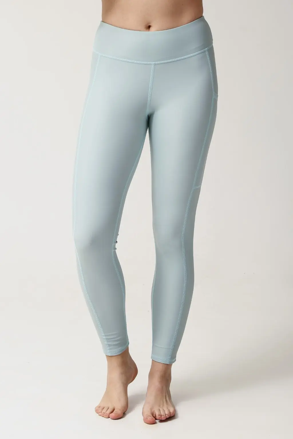 Swimming Leggings with Pockets - Aqua