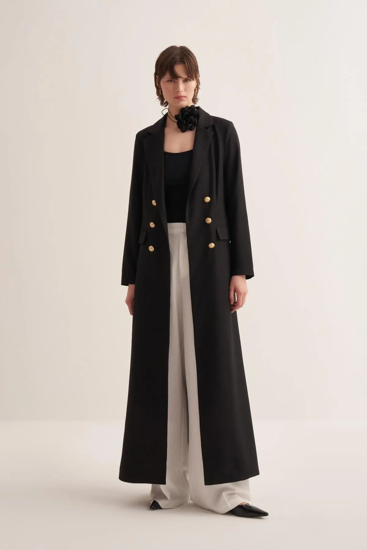 Blazer Abaya - Black