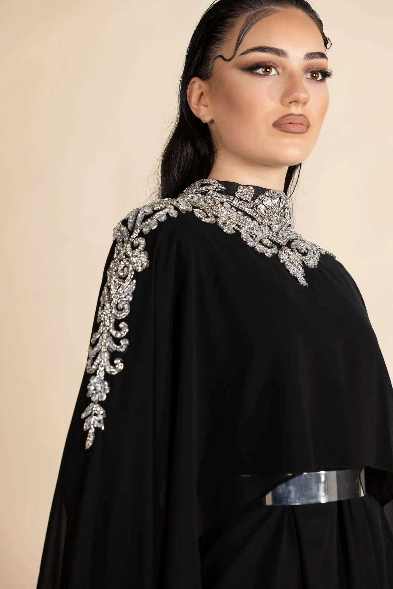 Elegant Unique Gown Abaya – Black, photo 2