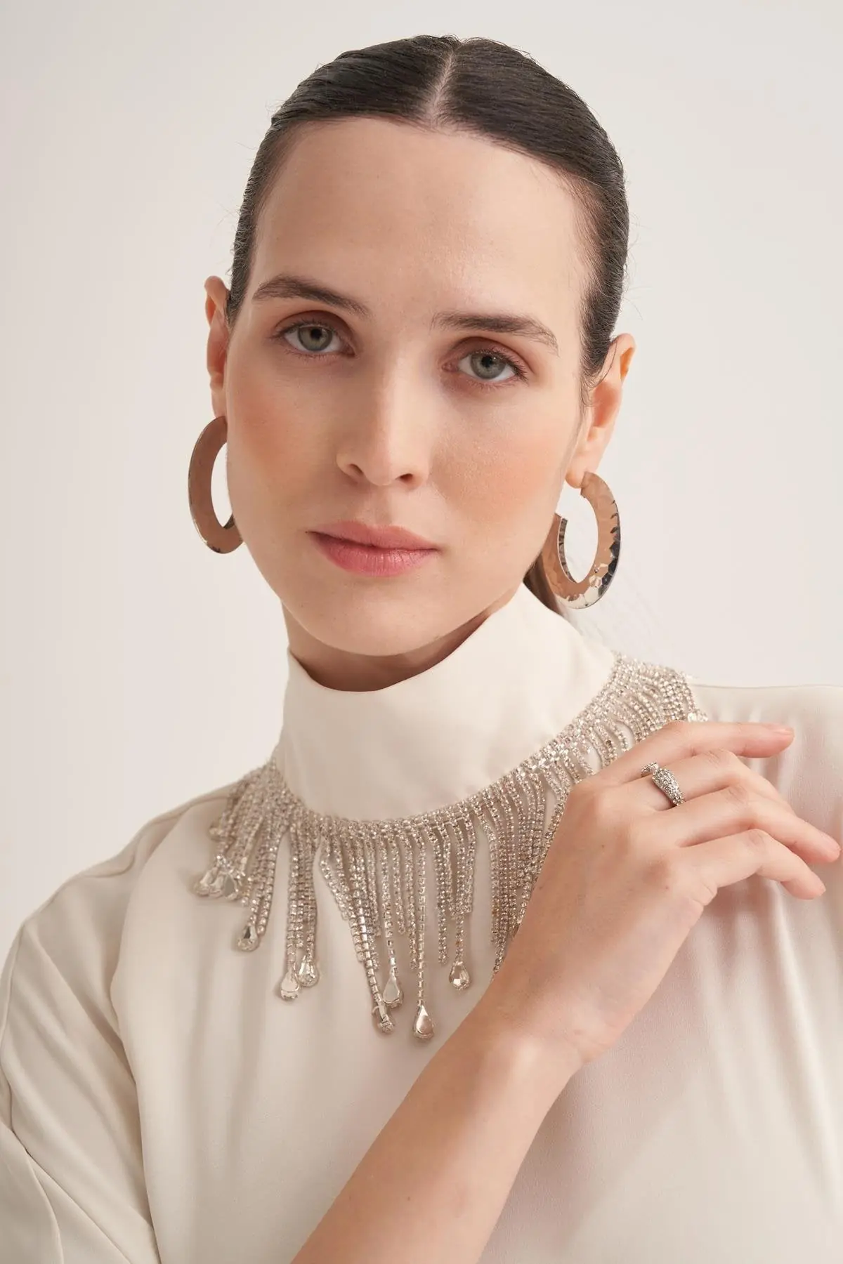 Valeria Evening Kaftan – Cream, photo 3