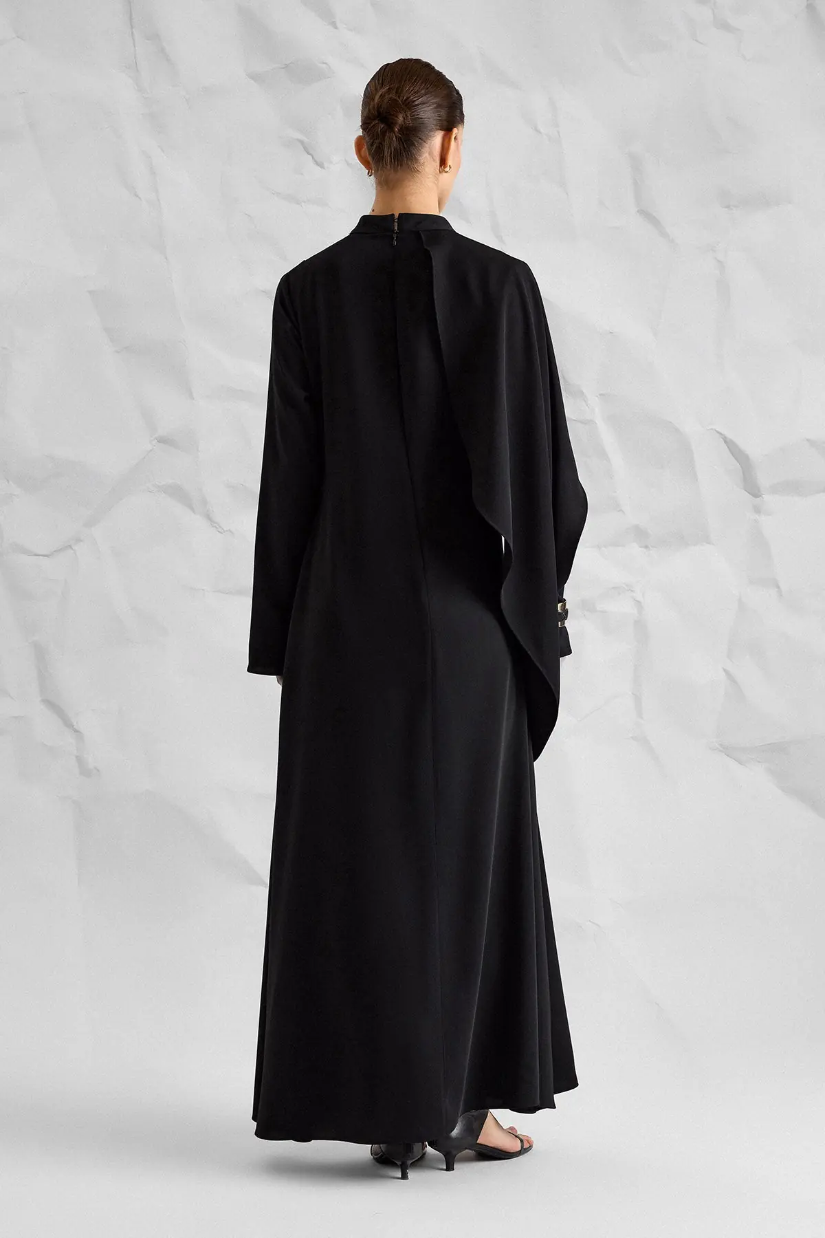 Majesté Atelier No. 08 Draped Maxi Dress - Black, photo 6