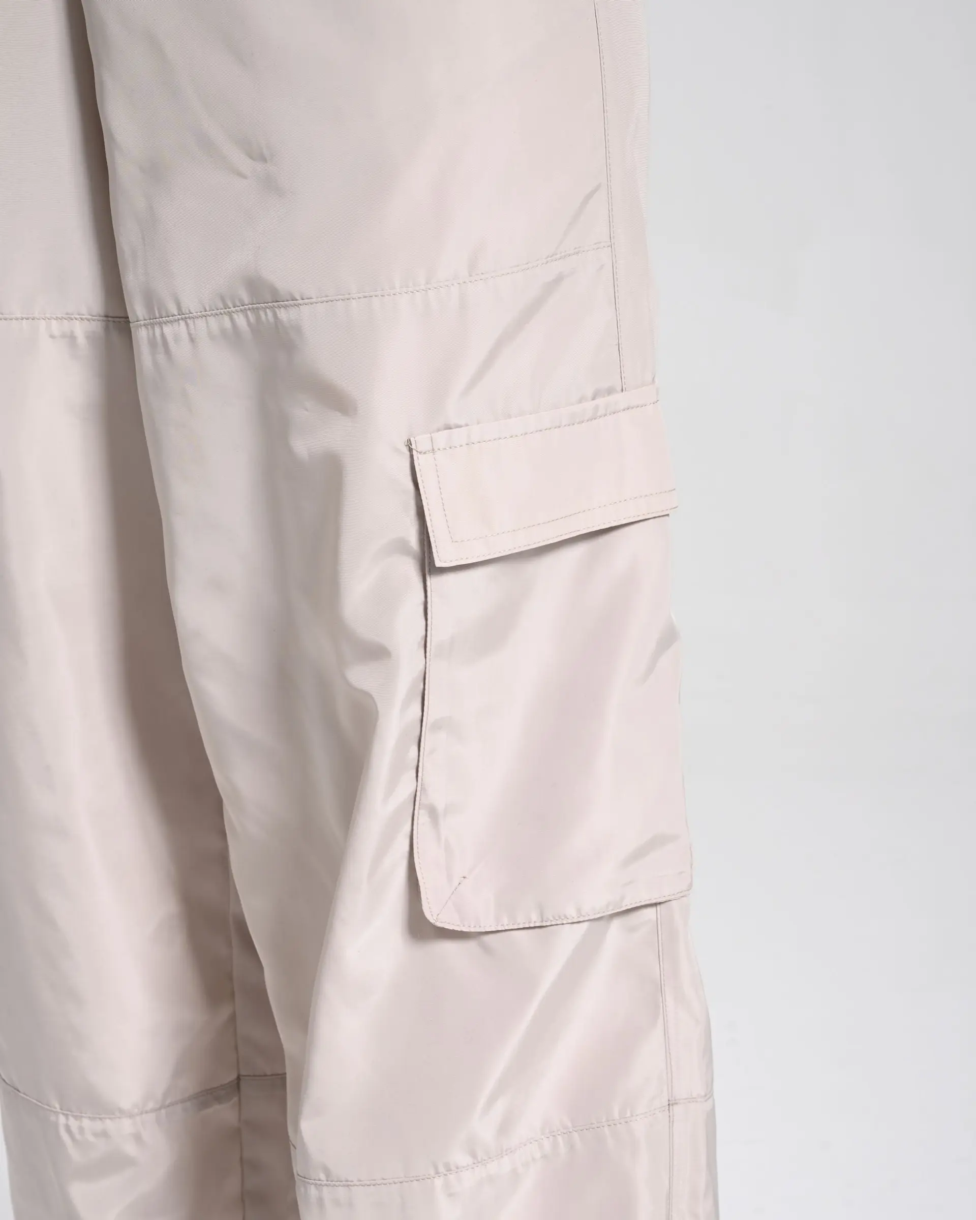 Elastic-Waist Cargo Pants – Beige, photo 4