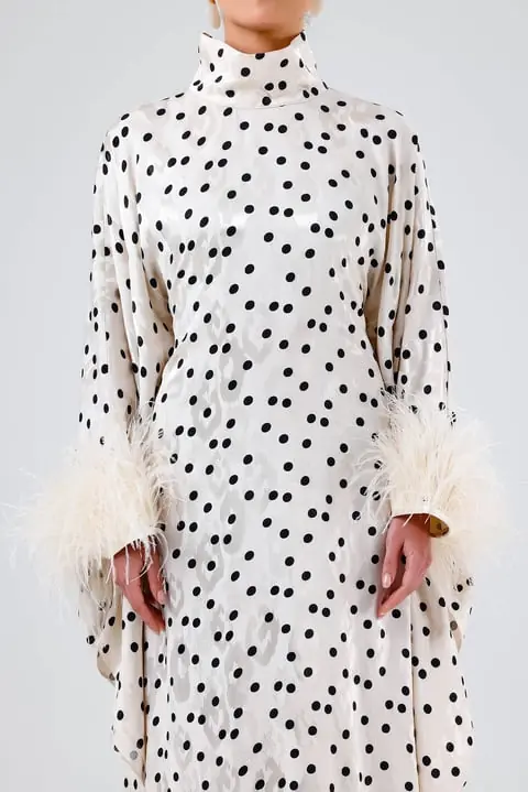 Polka Kaftan – Cream, photo 3