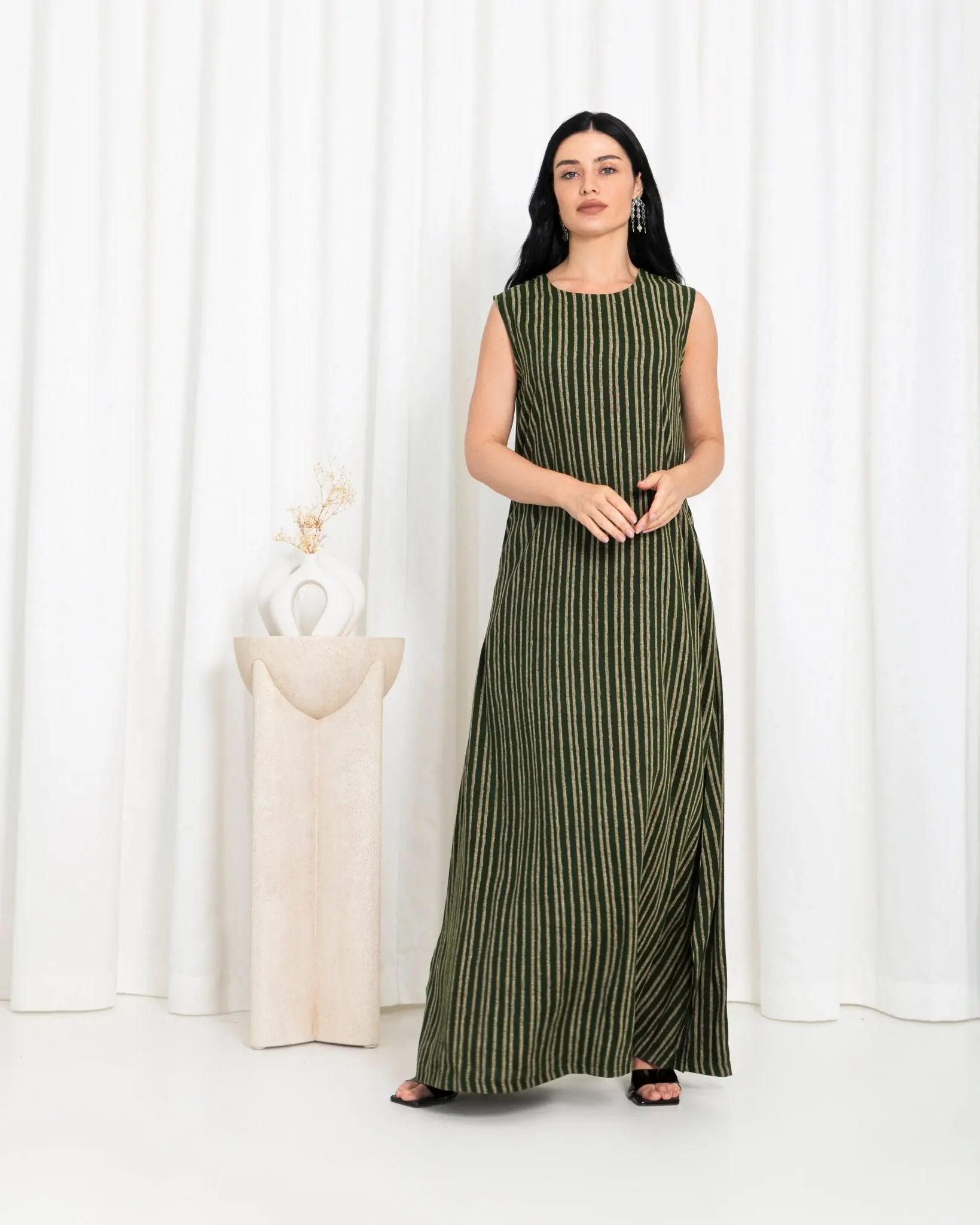Green Stripe Dress