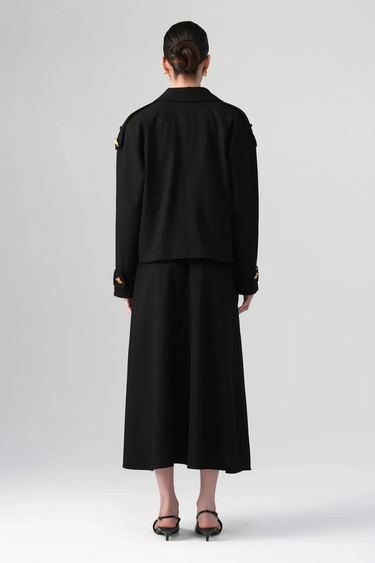 Sare Mini Trench Set – Black, photo 4