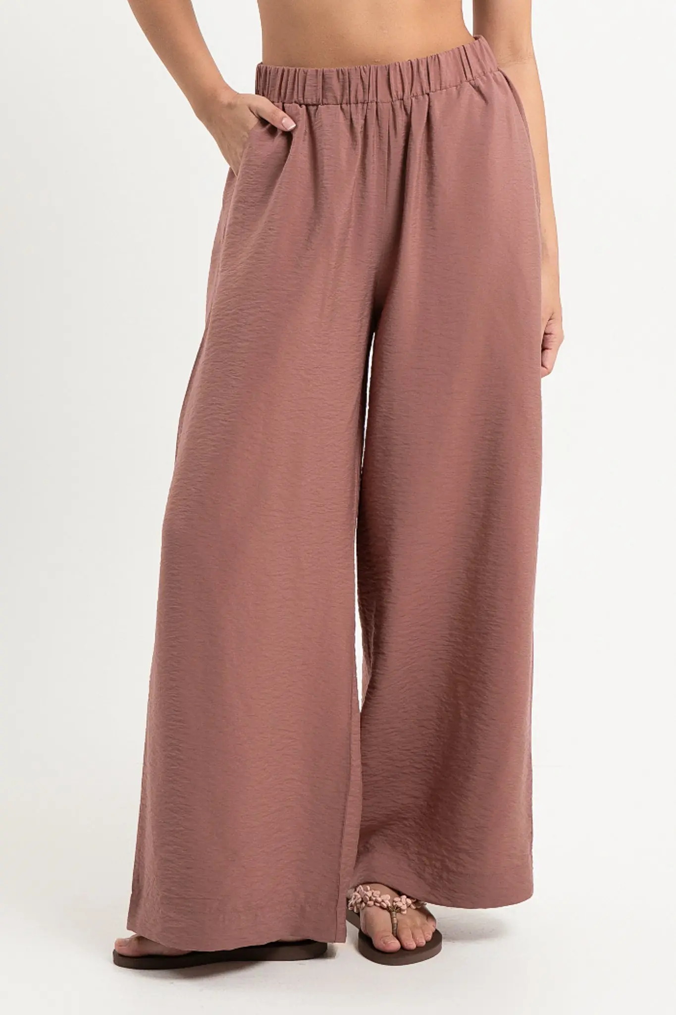 Yara Wide-Leg Pants – Earth