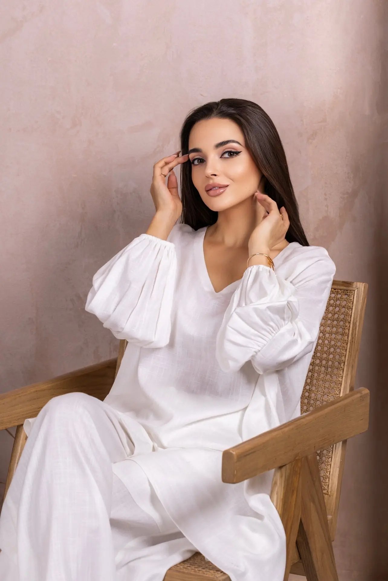 White Linen Co-ord Set, photo 2