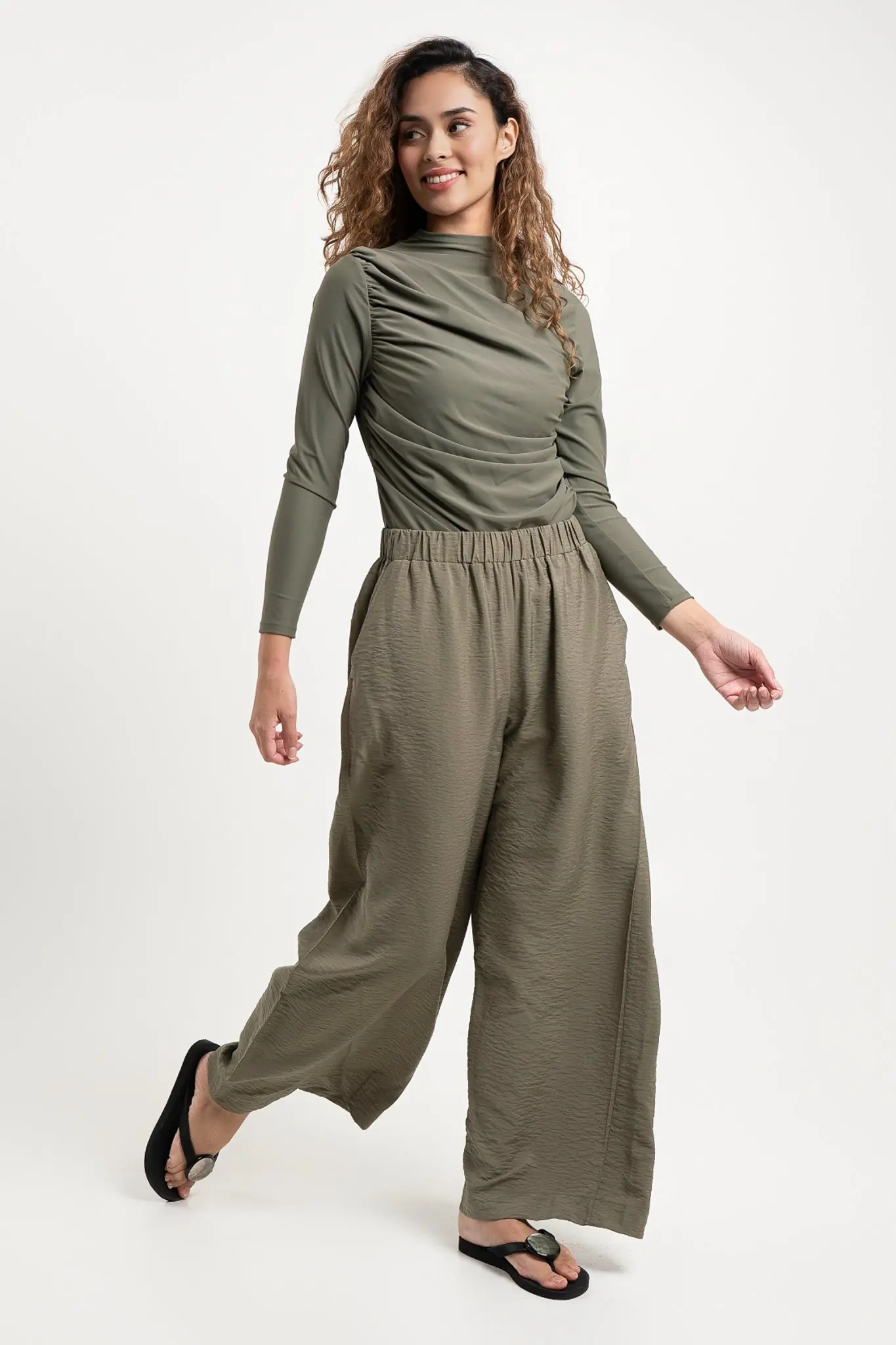 Yara Pants - Olive, photo 3