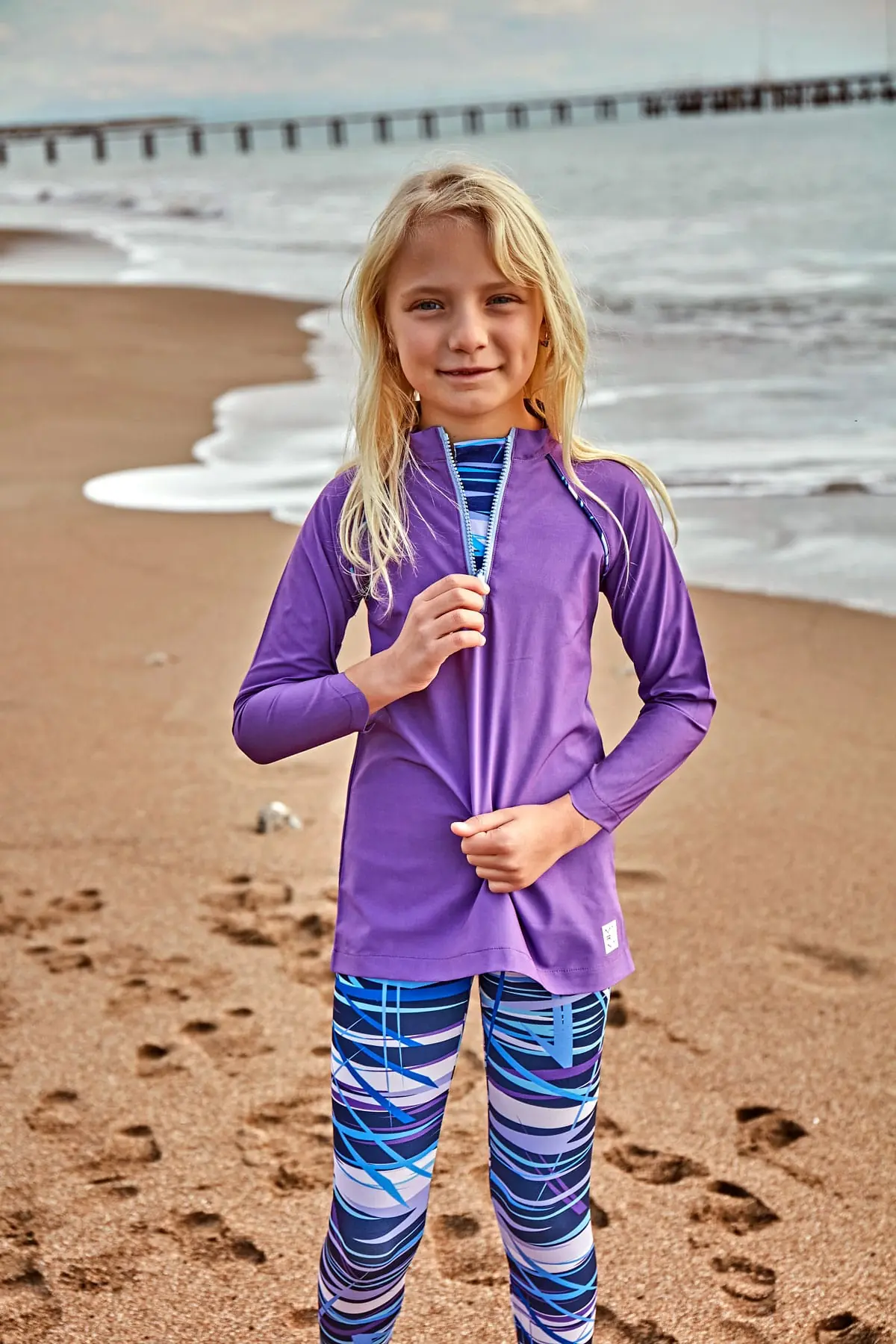 Woven Purple Girls Swimwear K2405, photo 2