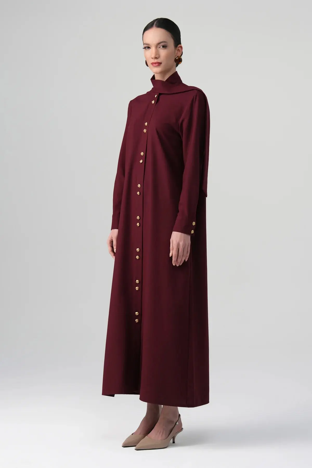 Mina Shirt Dress – Bordeaux, photo 6