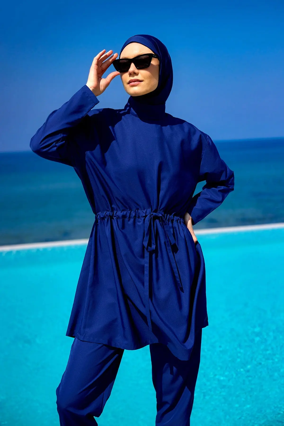 Andalus Full Coverage Burkini Set with Front Ruching A2502-2, photo 2