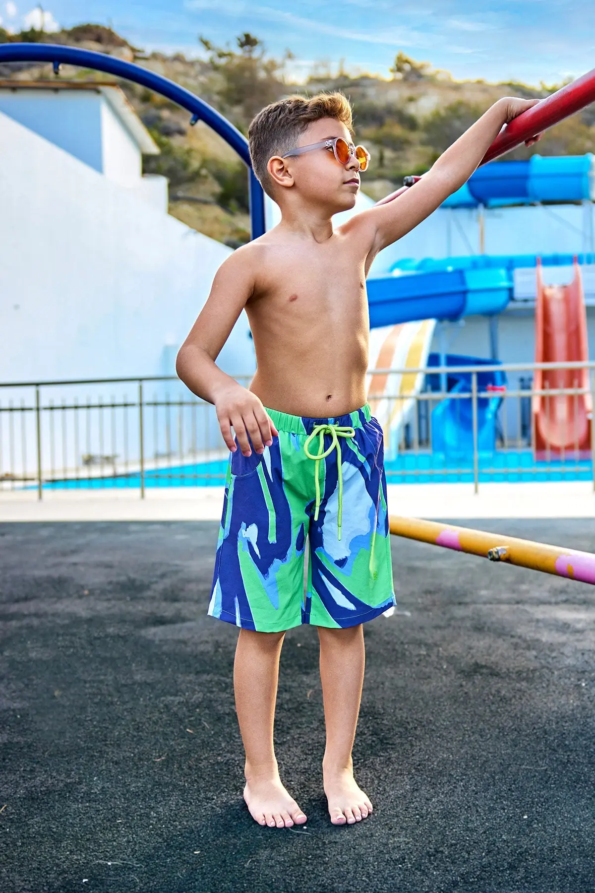Marina Boys Swim Shorts - Multicolor