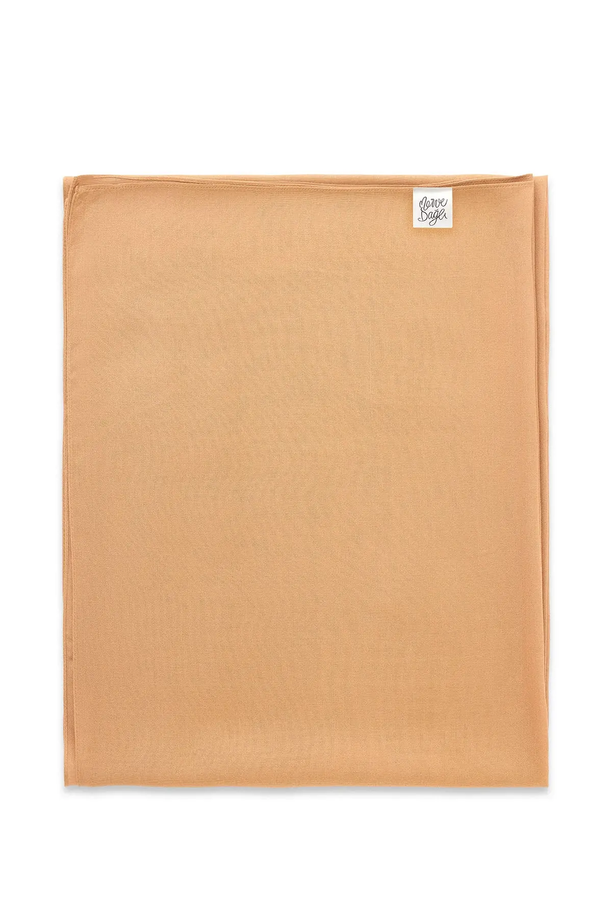 RAW Modal Silk Shawl – Caramel, photo 4