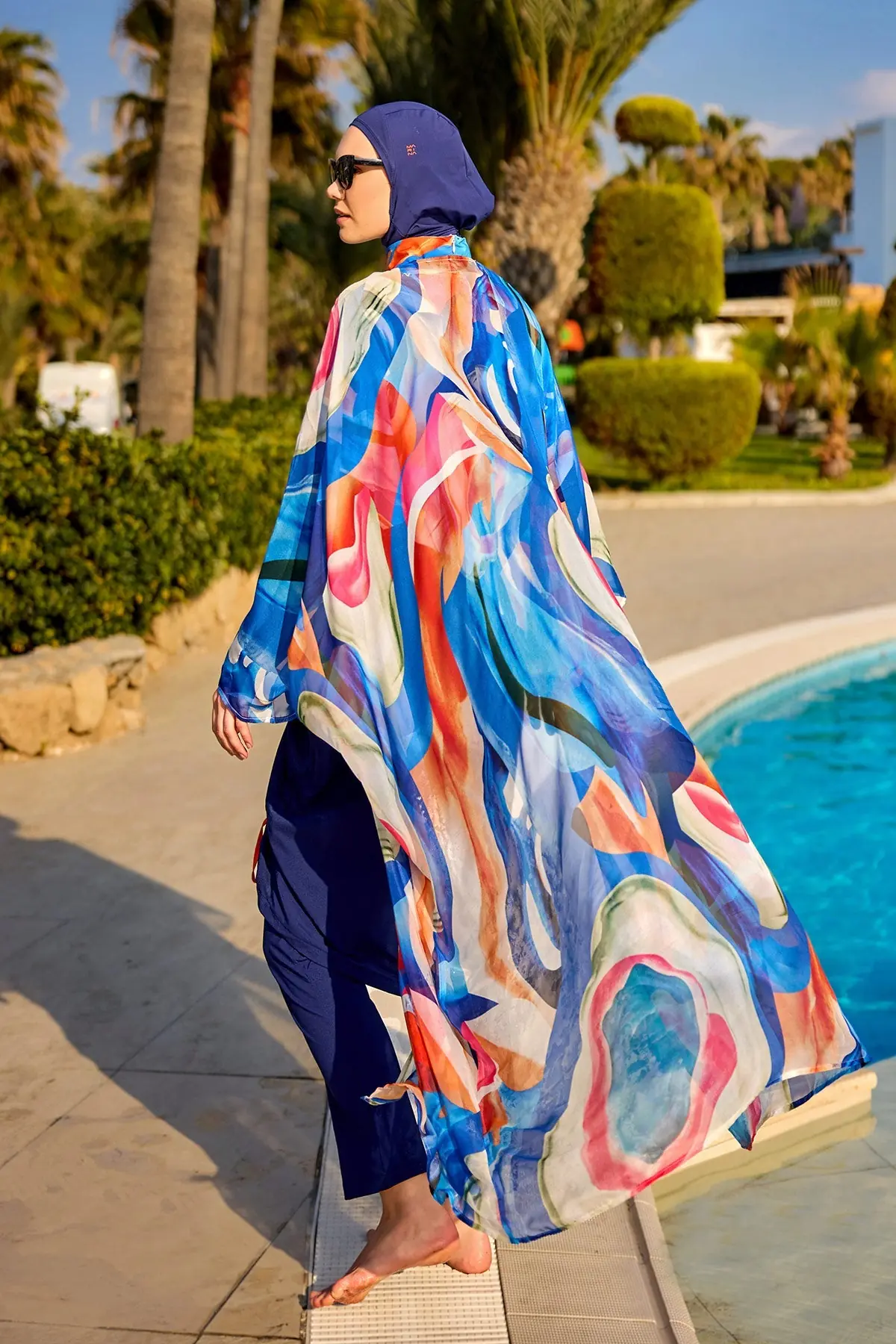 Marina Silk-Touch Kimono - Multicolor, photo 4