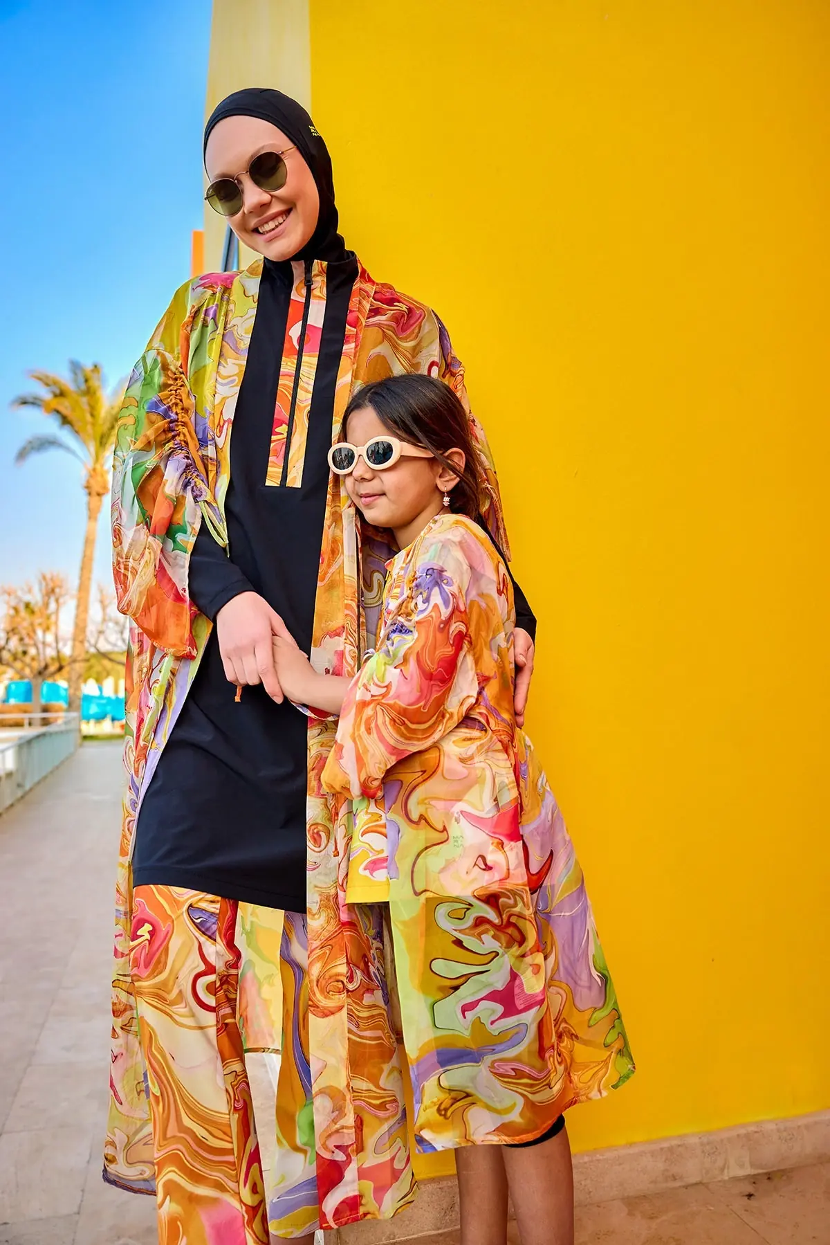 Black Full Coverage Swimwear Burkini Set M2525, photo 6