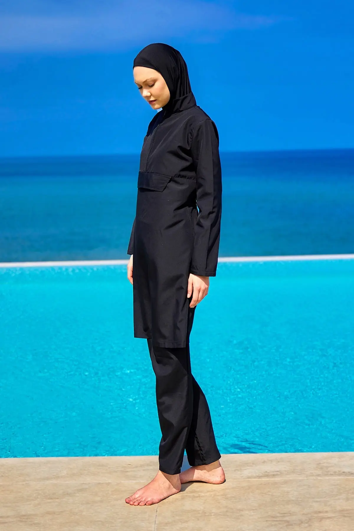 Andalus Black Full Coverage Burkini Set for A2503-1, photo 2