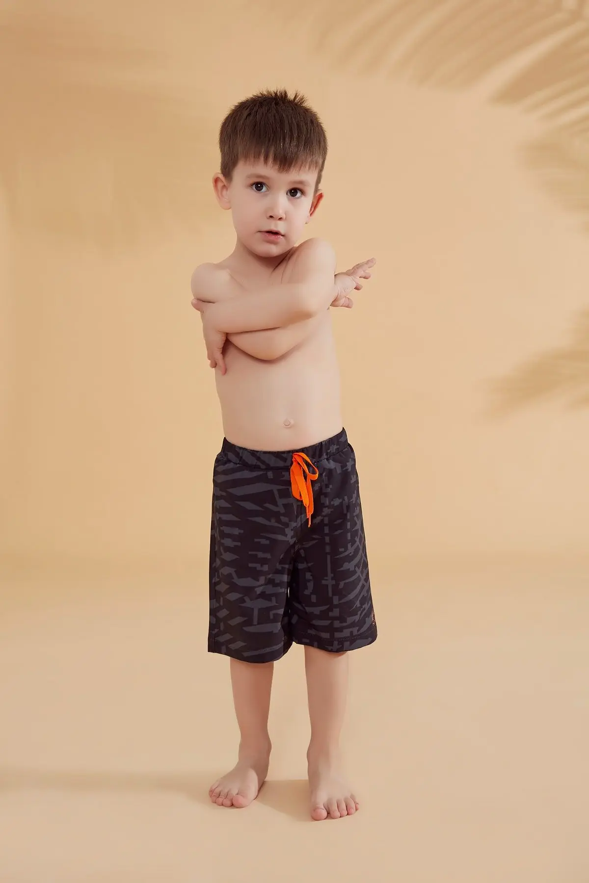 Woven Black Boys Shorts B2364, photo 2