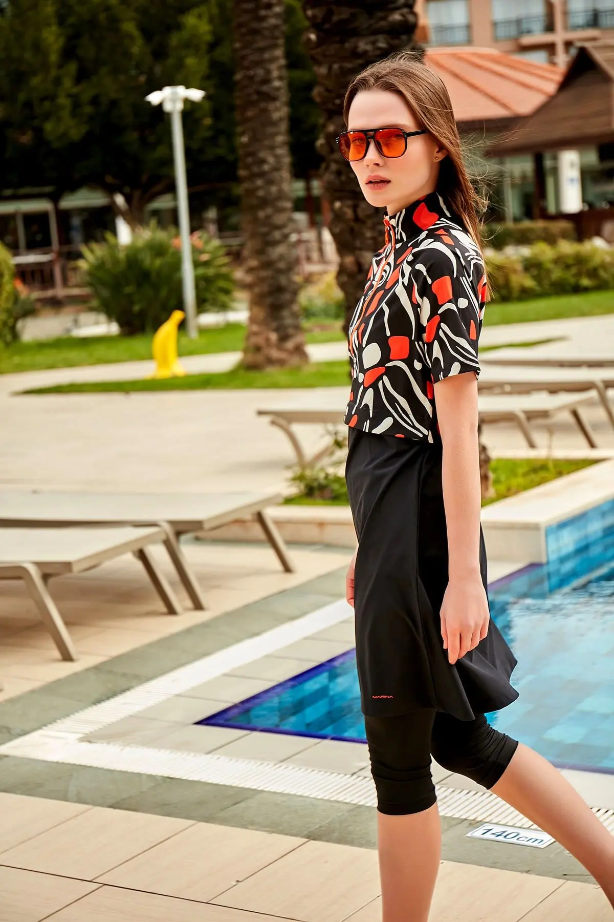 Woven Black Half Coverage Swimsuit M2441, photo 2