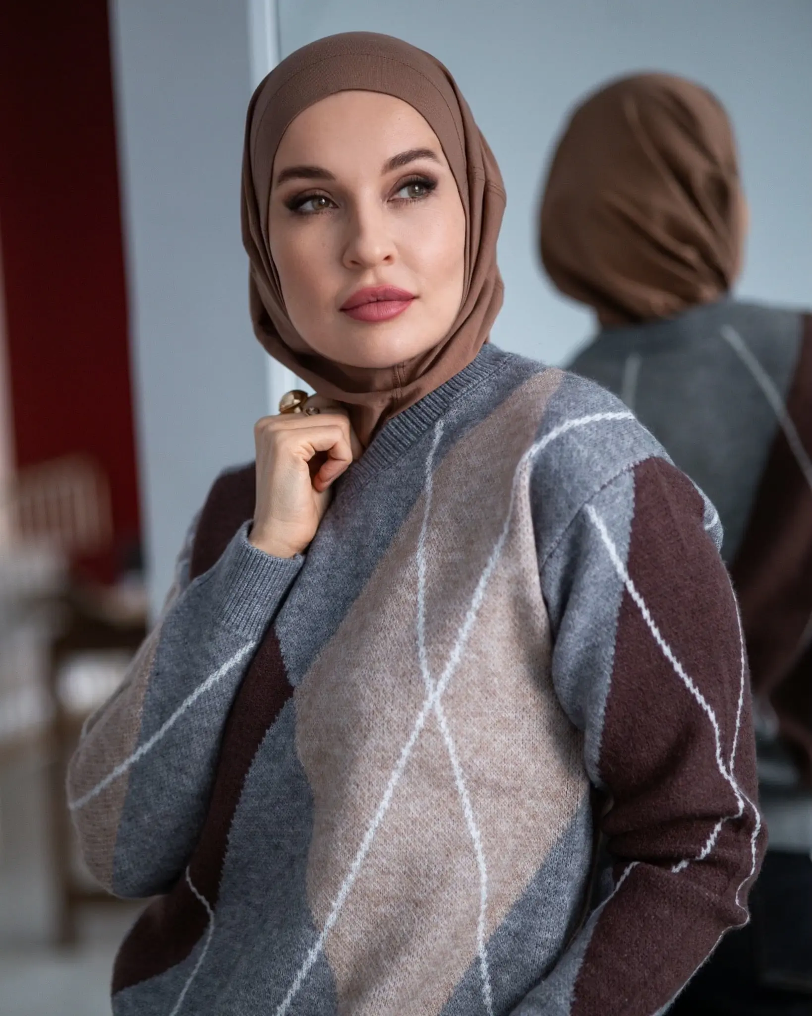 Deep Beige Ready-to-Wear Hijab