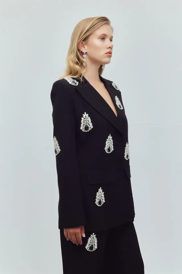 Diamond Queen Embellished Set – Black, photo 5