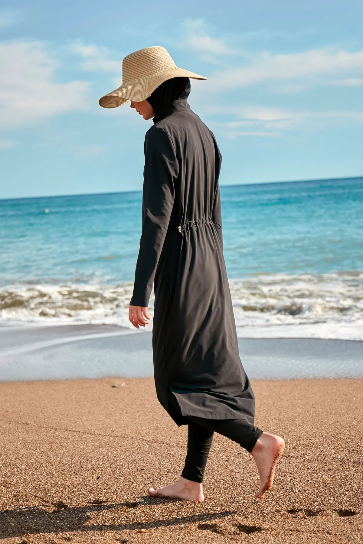 Woven Black Burkini Modest Swimwear M2410, photo 4