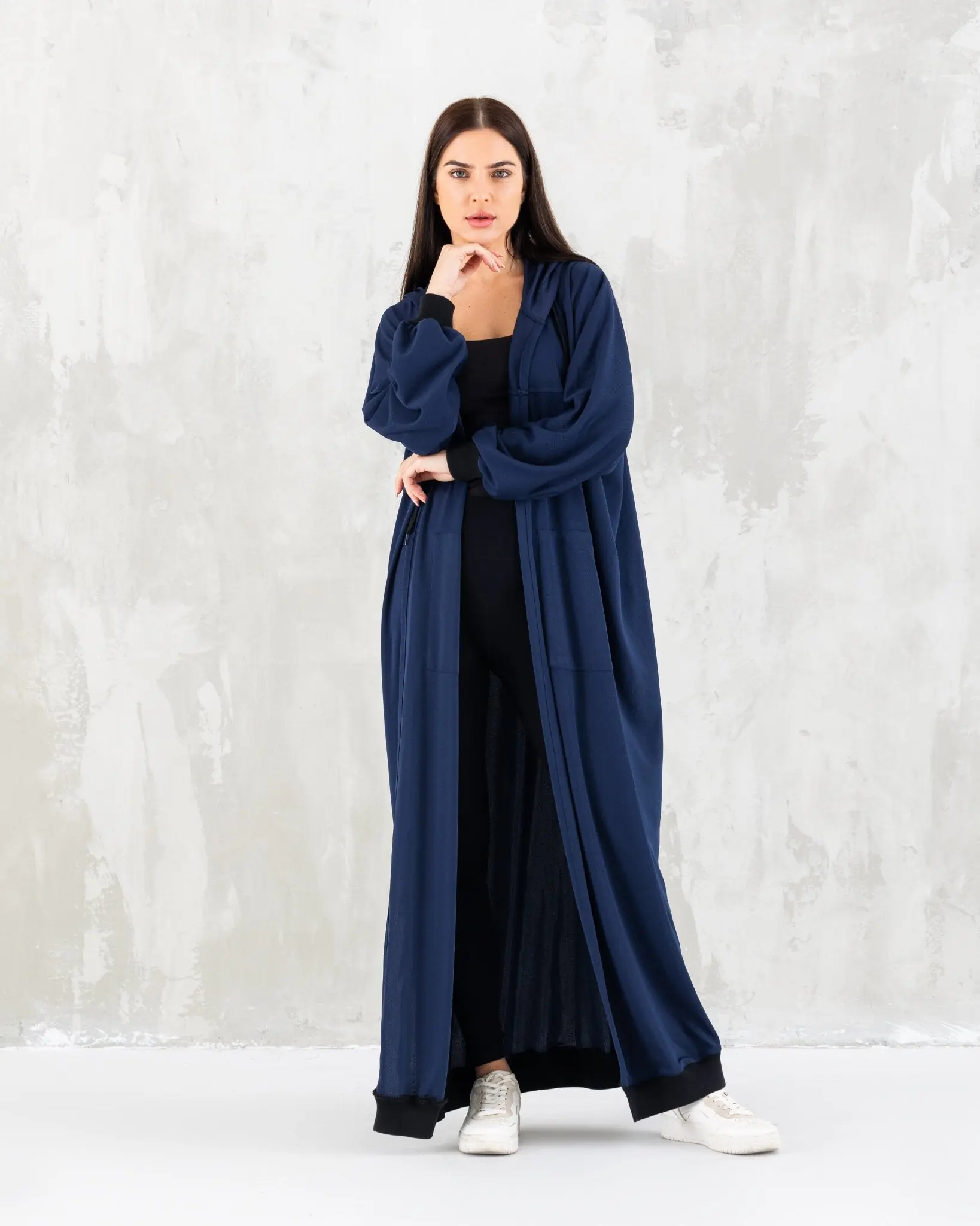 Navy Blue Hoodie sporty wear, photo 3