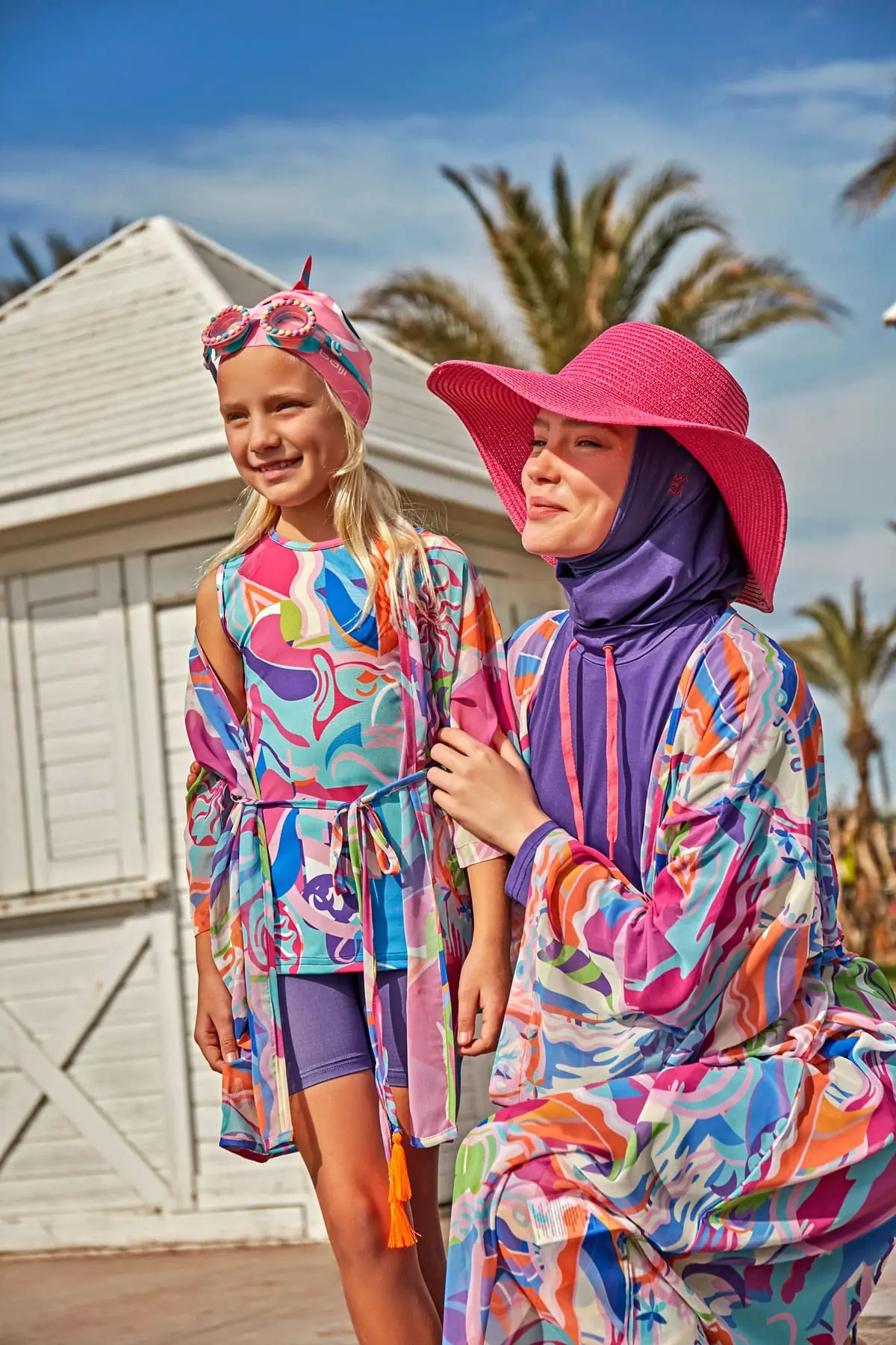 Lycra Purple Burkini Modest Swimwear M2496, photo 5