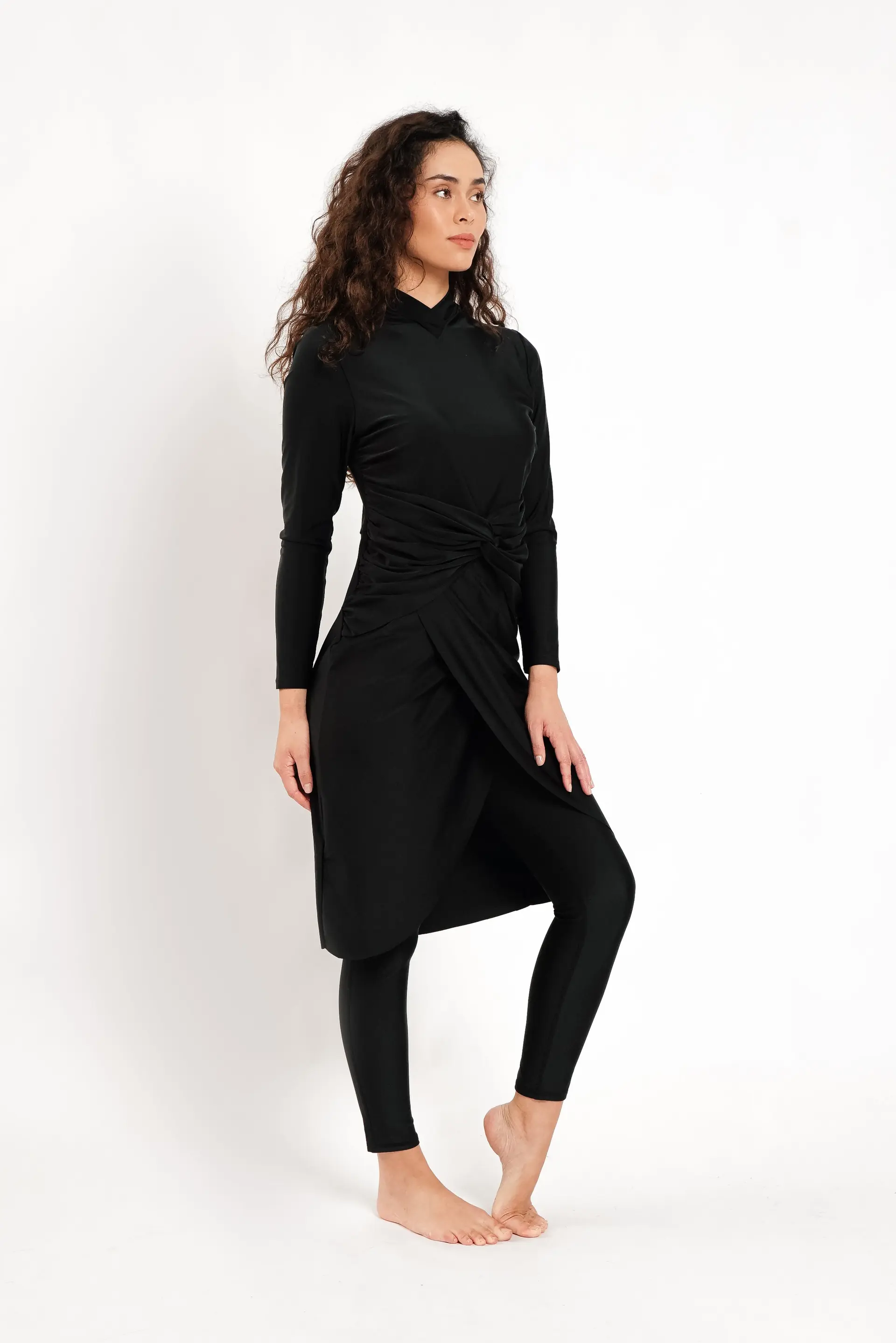 Alba Swim Dress - Black, photo 3