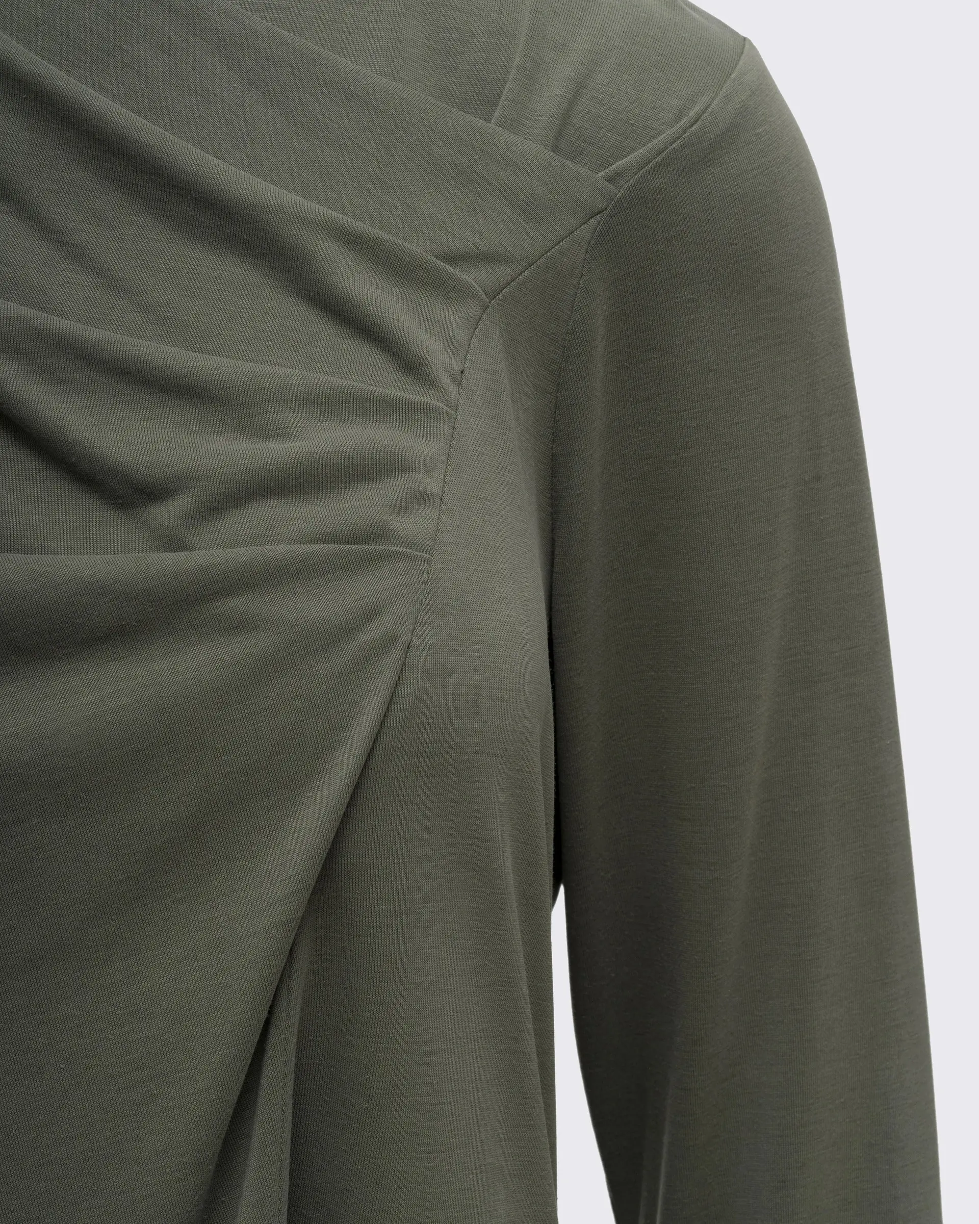 Drape Detaylı Modal Tunik - Çağla Yeşili, photo 2