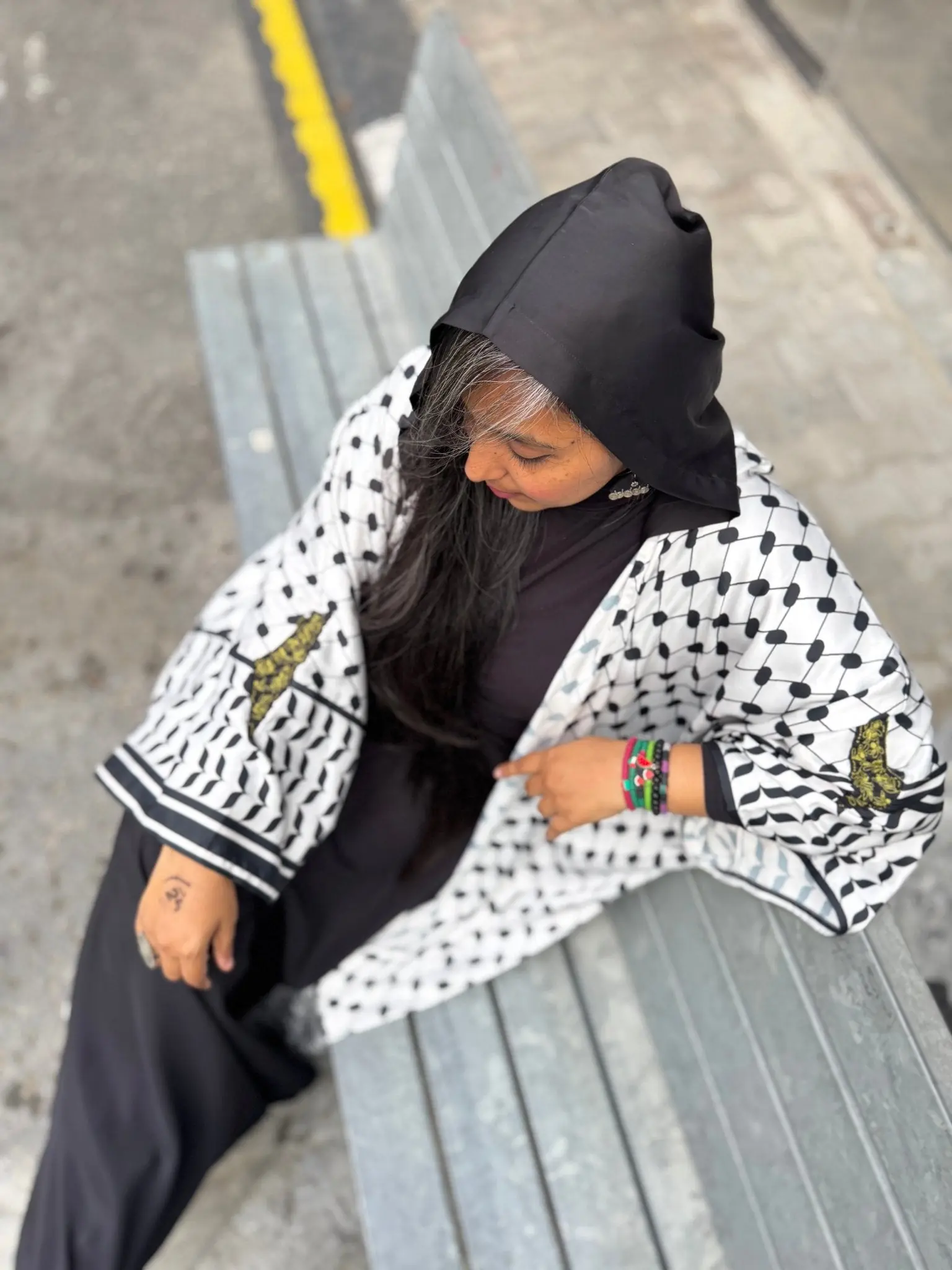 Sabr Keffiyeh Kimono Abaya, photo 3