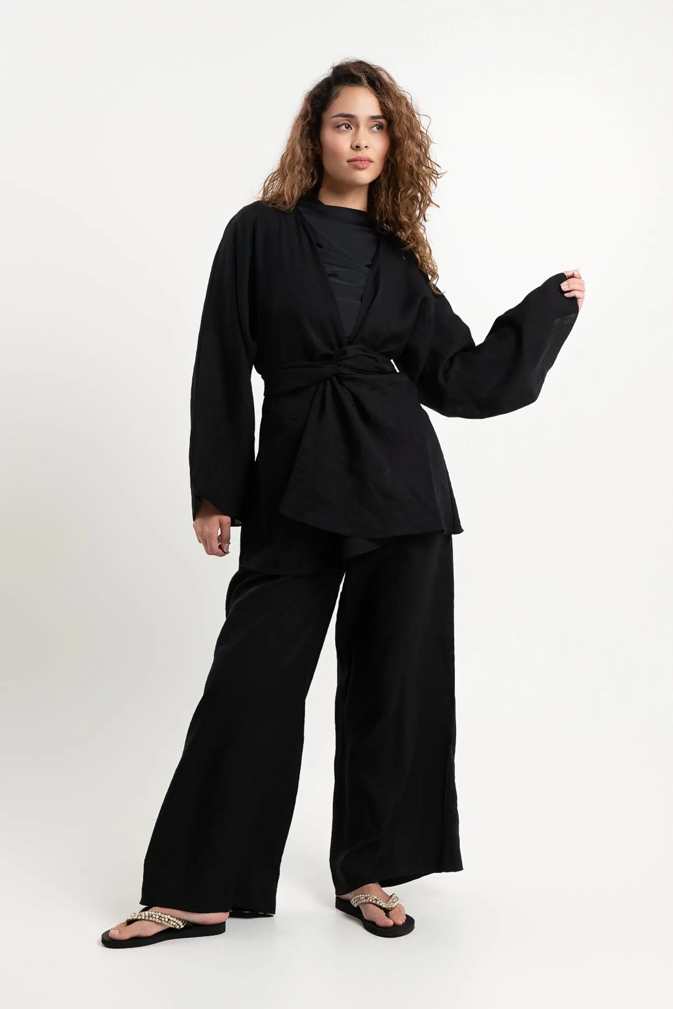 Elan Wrap Top - Black, photo 3
