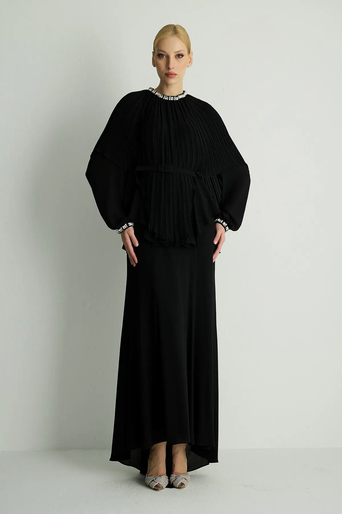 Plume Dress — Black