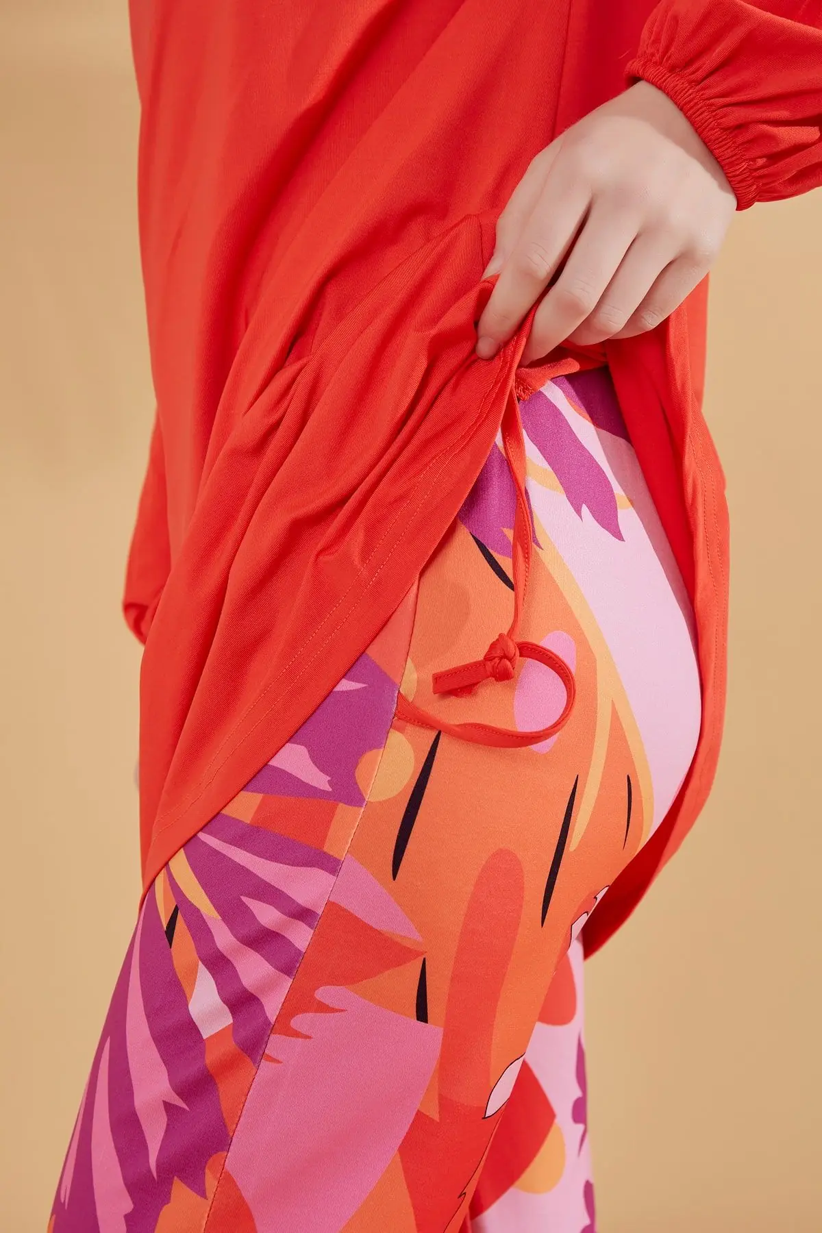 Lycra Orange Burkini Modest Swimwear M2317, photo 4