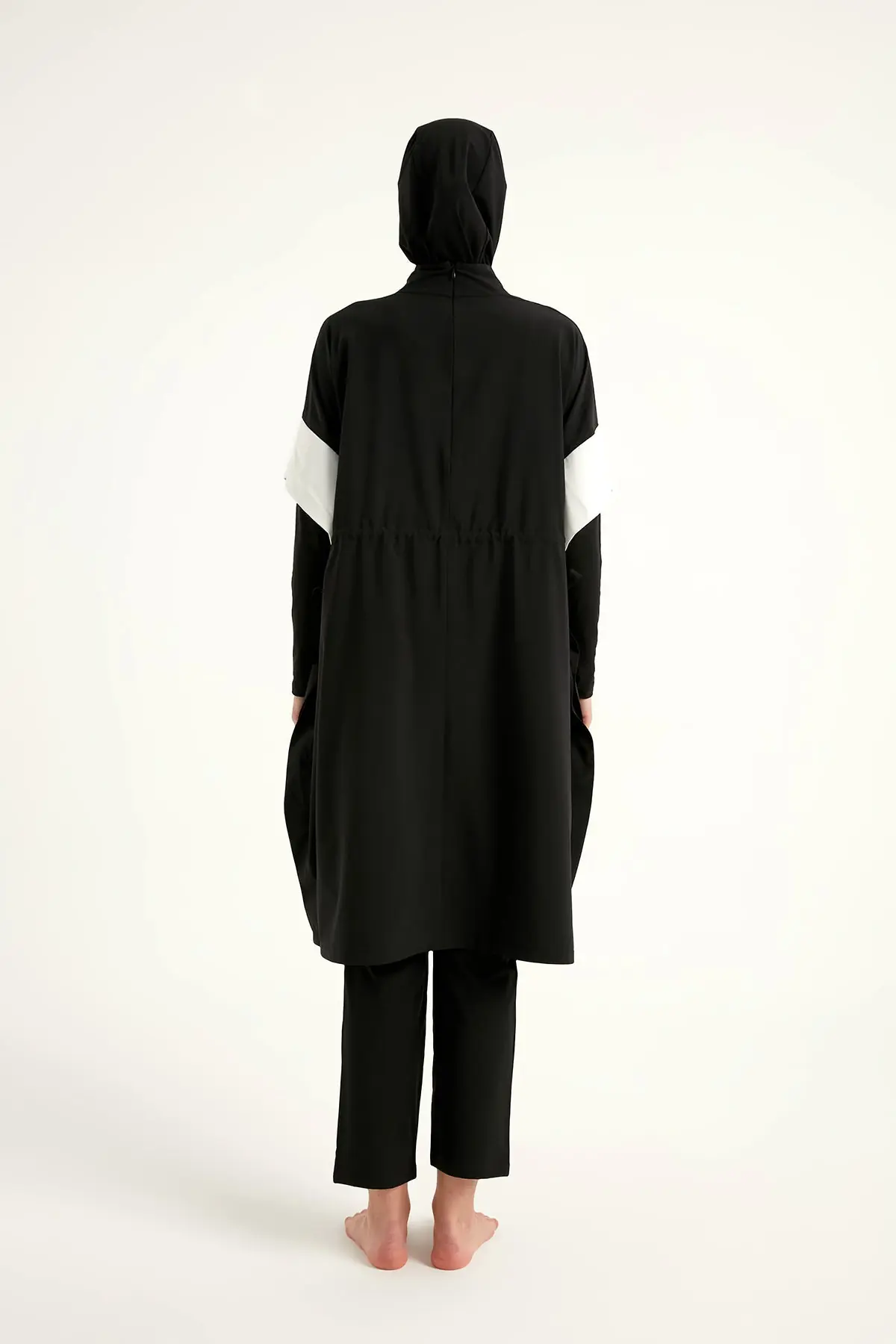 Black Burkini Set Full Coverage Modest Islamic Swimwear M2502, photo 8