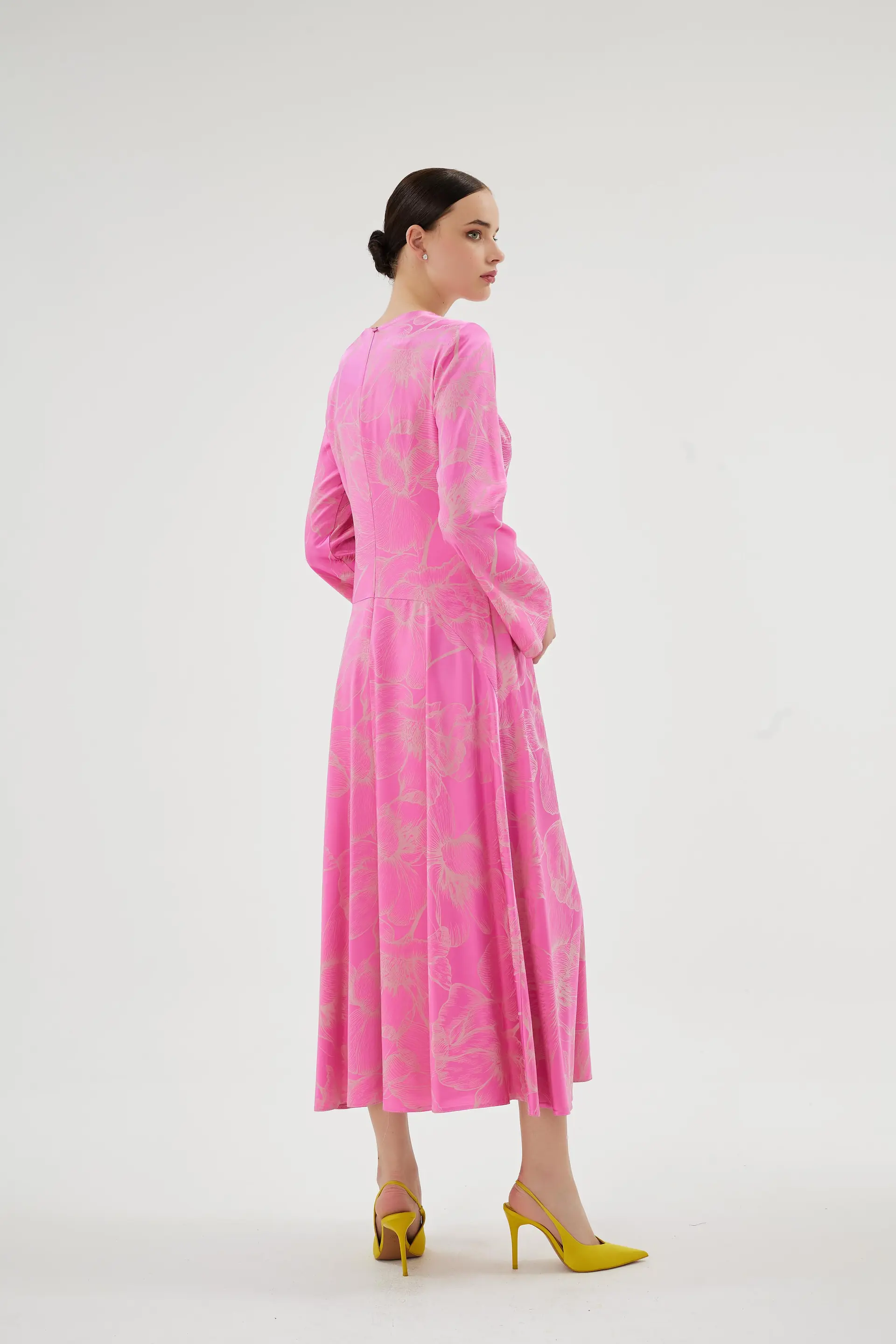 Celeste Floral Midi Dress – Pink, photo 4
