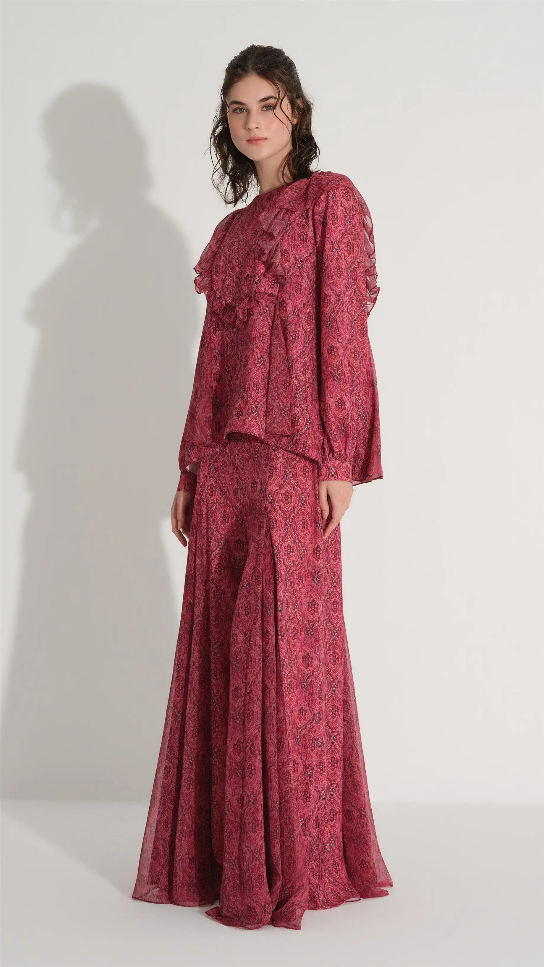 Ethnic Pattern Set – Burgundy, photo 3