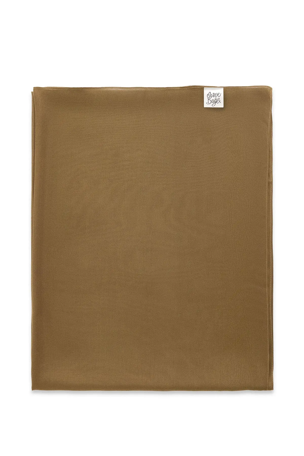 RAW Modal Silk Shawl – Brown, photo 3