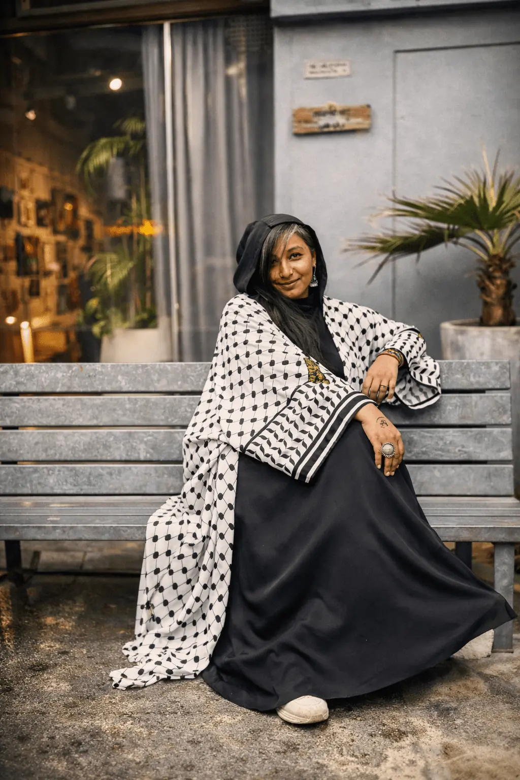 Sabr Keffiyeh Kimono Abaya, photo 2