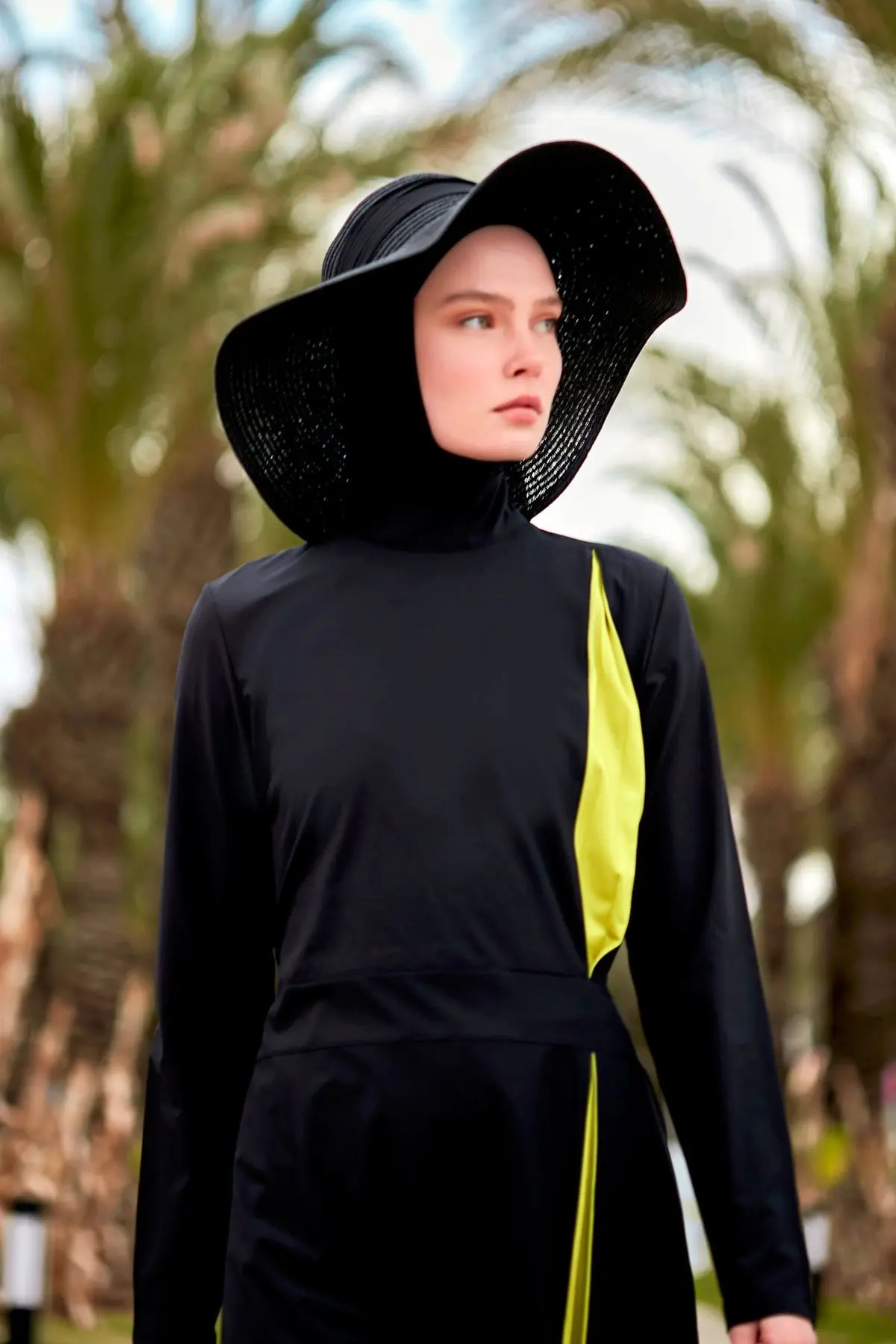 Woven Black Burkini Modest Swimwear M2420, photo 2