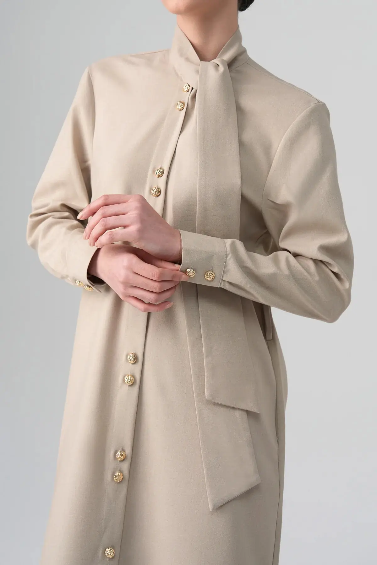 Mina Shirt Dress – Beige, photo 2