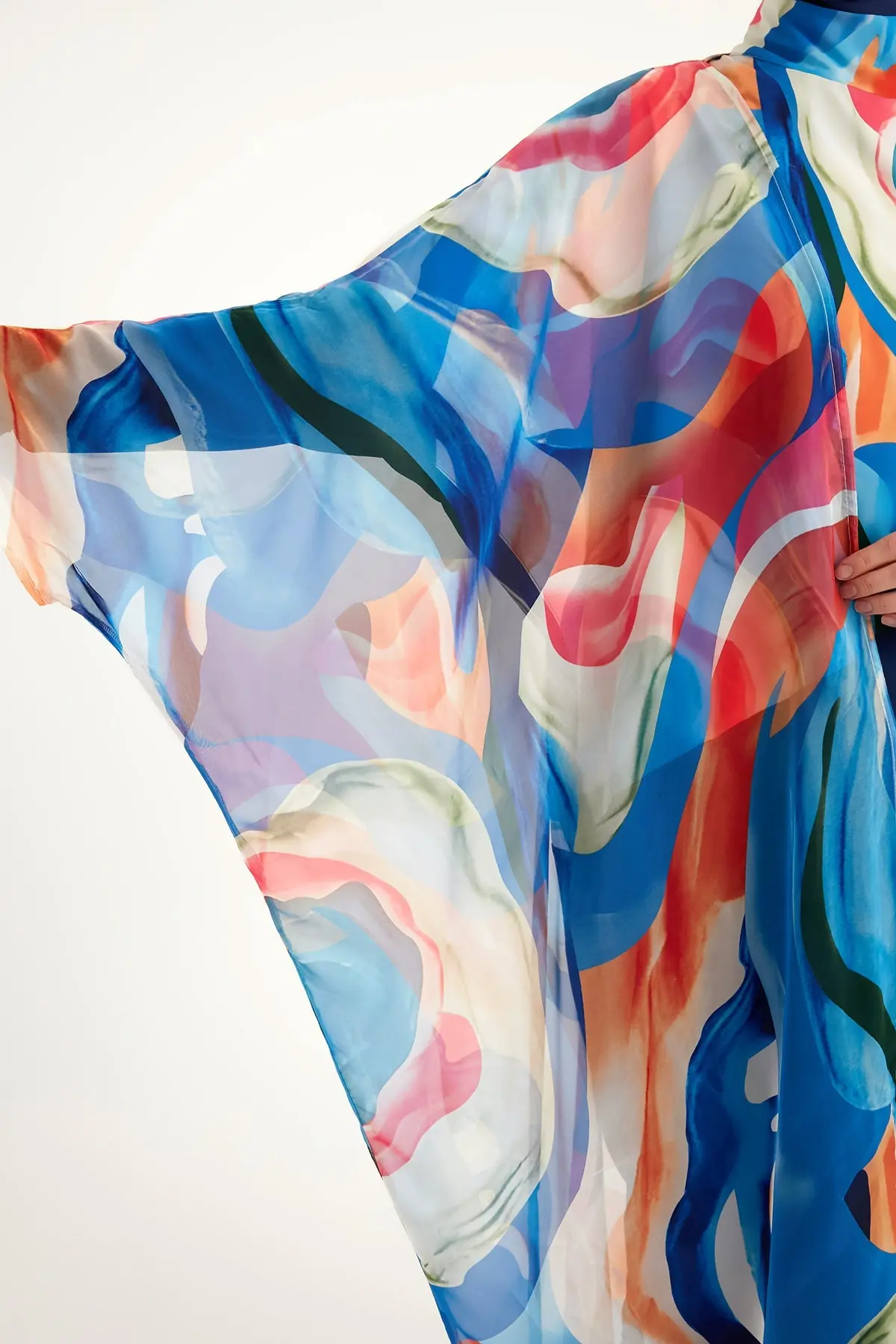 Marina Silk-Touch Kimono - Multicolor, photo 7