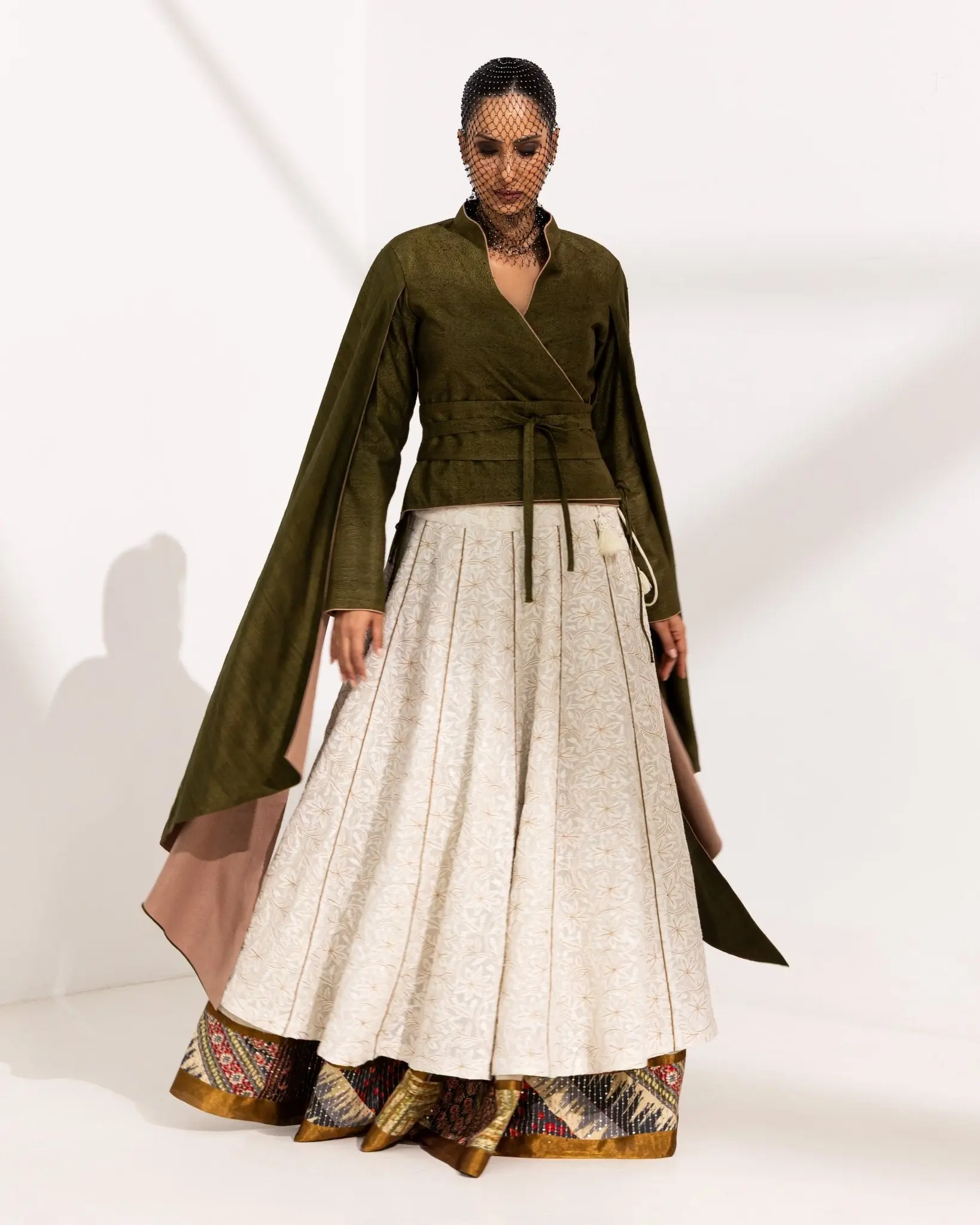 Sukoon — Dawrān Chikankari Circular Skirt